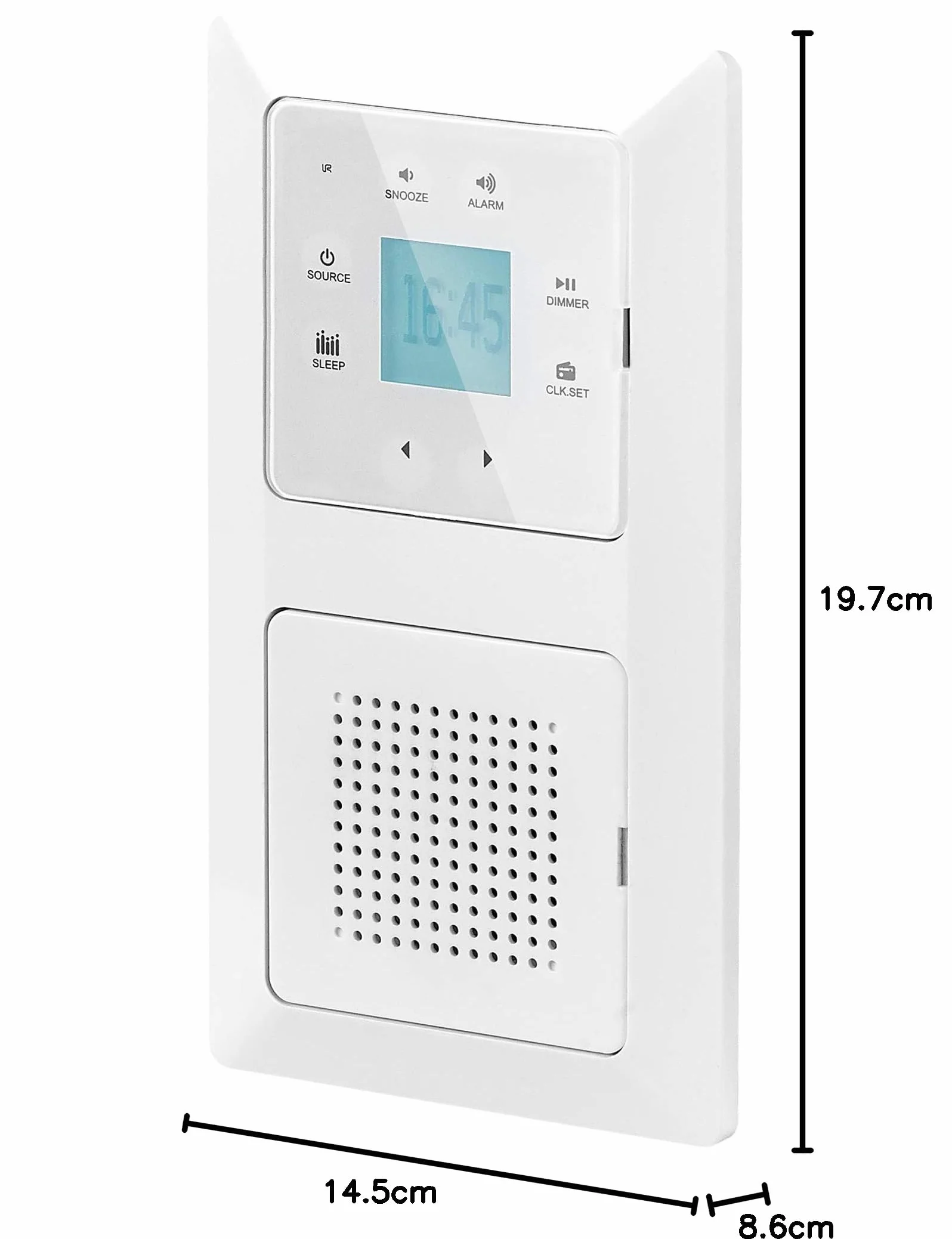 Unitec 30747 Radio, Biały, 8.6 x 14.5 x 19.7 cm