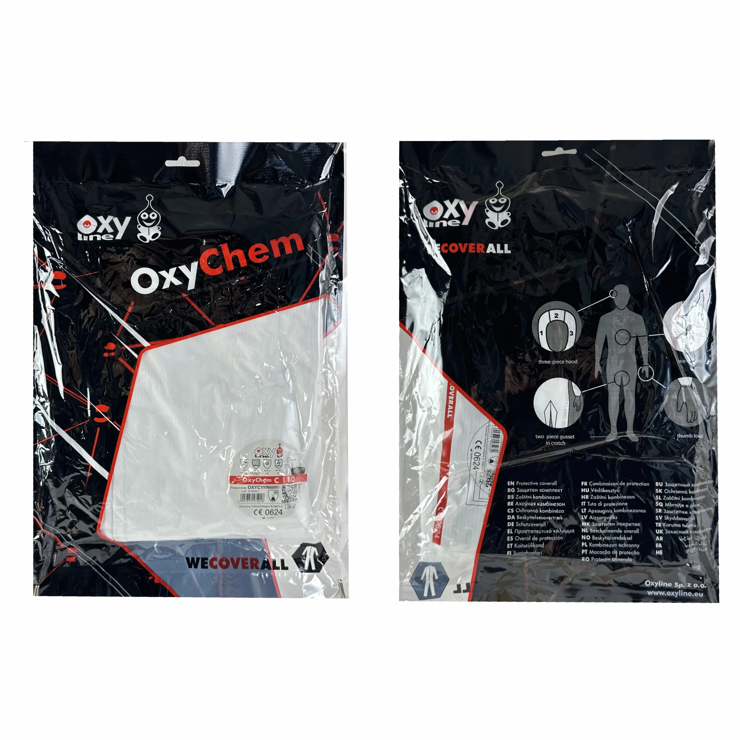 Kombinezon Ochronny Typ 5/6 OxyChem – Wysoka Ochrona w Pracach Przemysłowych, Malarskich i Azbestowych,