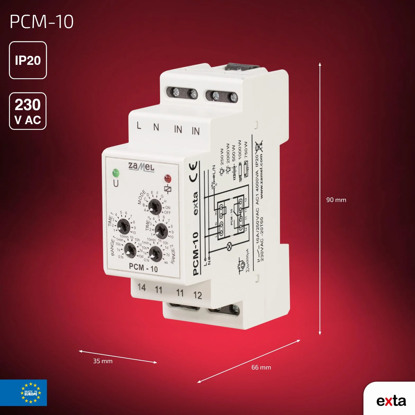 Zamel EXT1000085 PCM-10 automatyzacja budynku