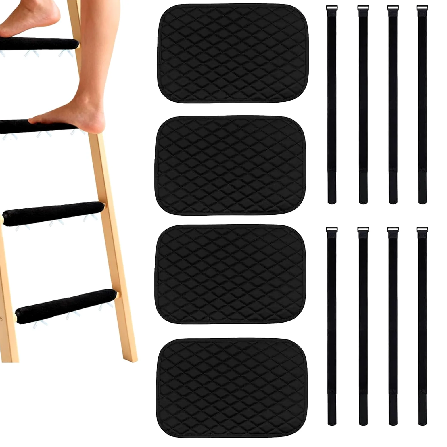 Proter para escaleras de li 4 piezas proter anslizante cómodo Soporte de pies a escalera cama dormitorio para adultos hogar wewnętrzny zewnętrzny kemping dormitorio