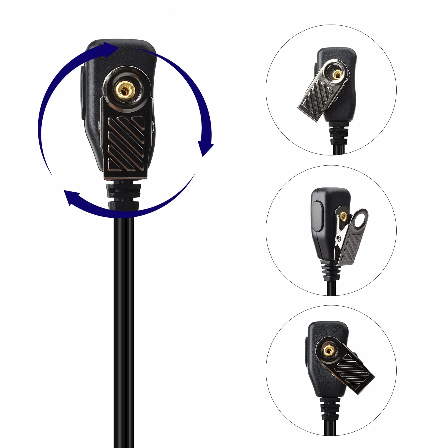Ukryta rurka akustyczna 2,5 mm zestaw słuchawkowy kompatybilny z Motorola TLKR T60 T61 T62 T81 T80 T82 Extreme Hunter HYT TC-320 Walkie Talkie (1 opakowanie)