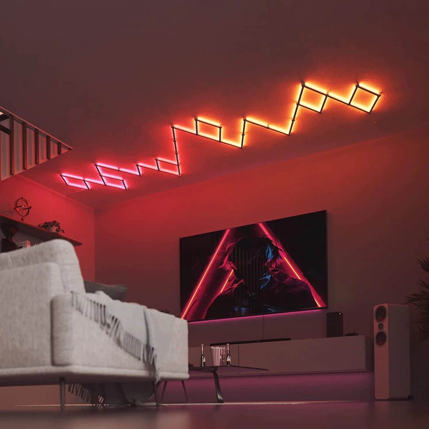 Nanoleaf ‎NL59-K-0002LW-9PK-EU Lines - 9 listew świetlnych, Pakiet startowy