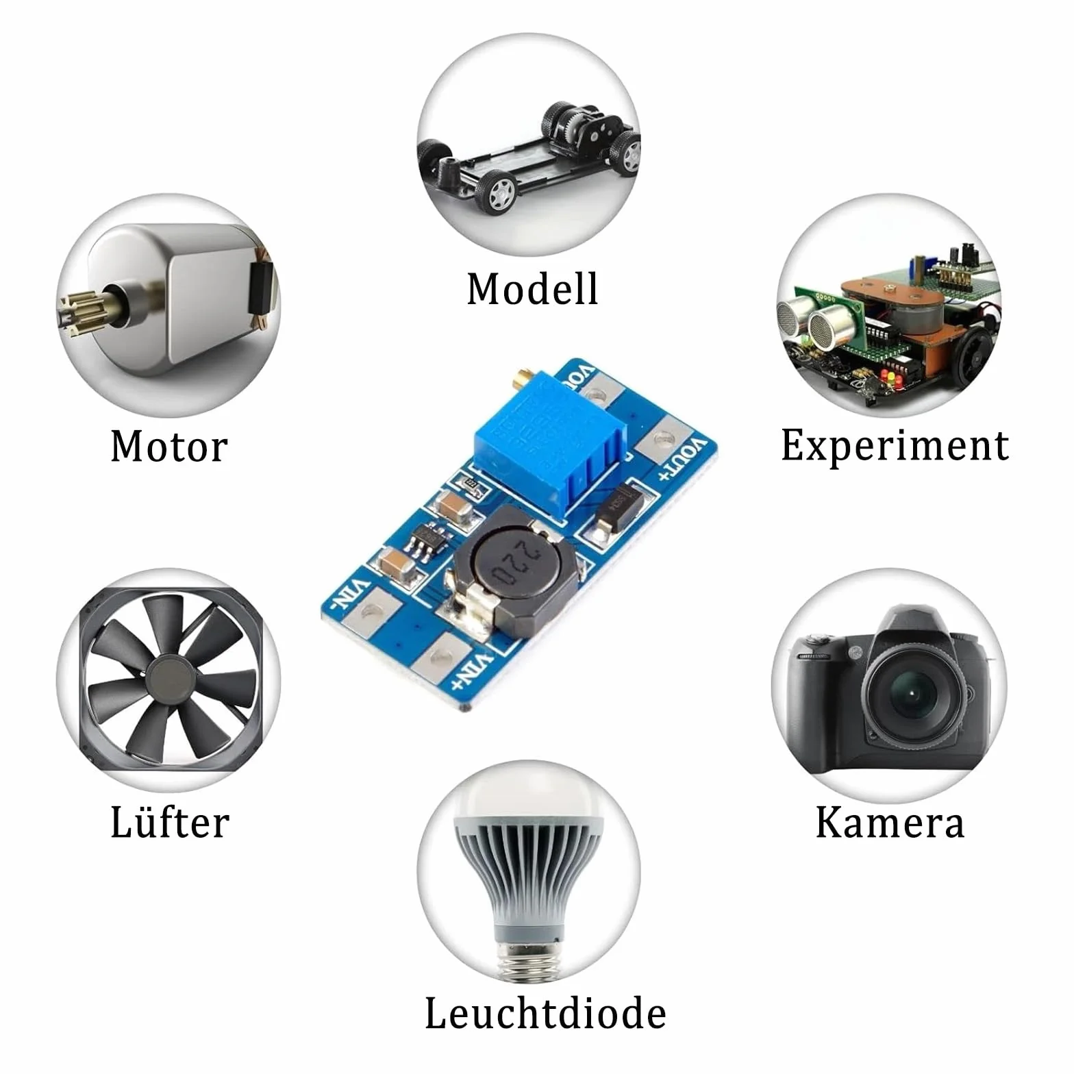 GERUI DC-DC Step Up Boost Converter 2V-24V do 5V-28V 2A regulowany przetwornica napięcia