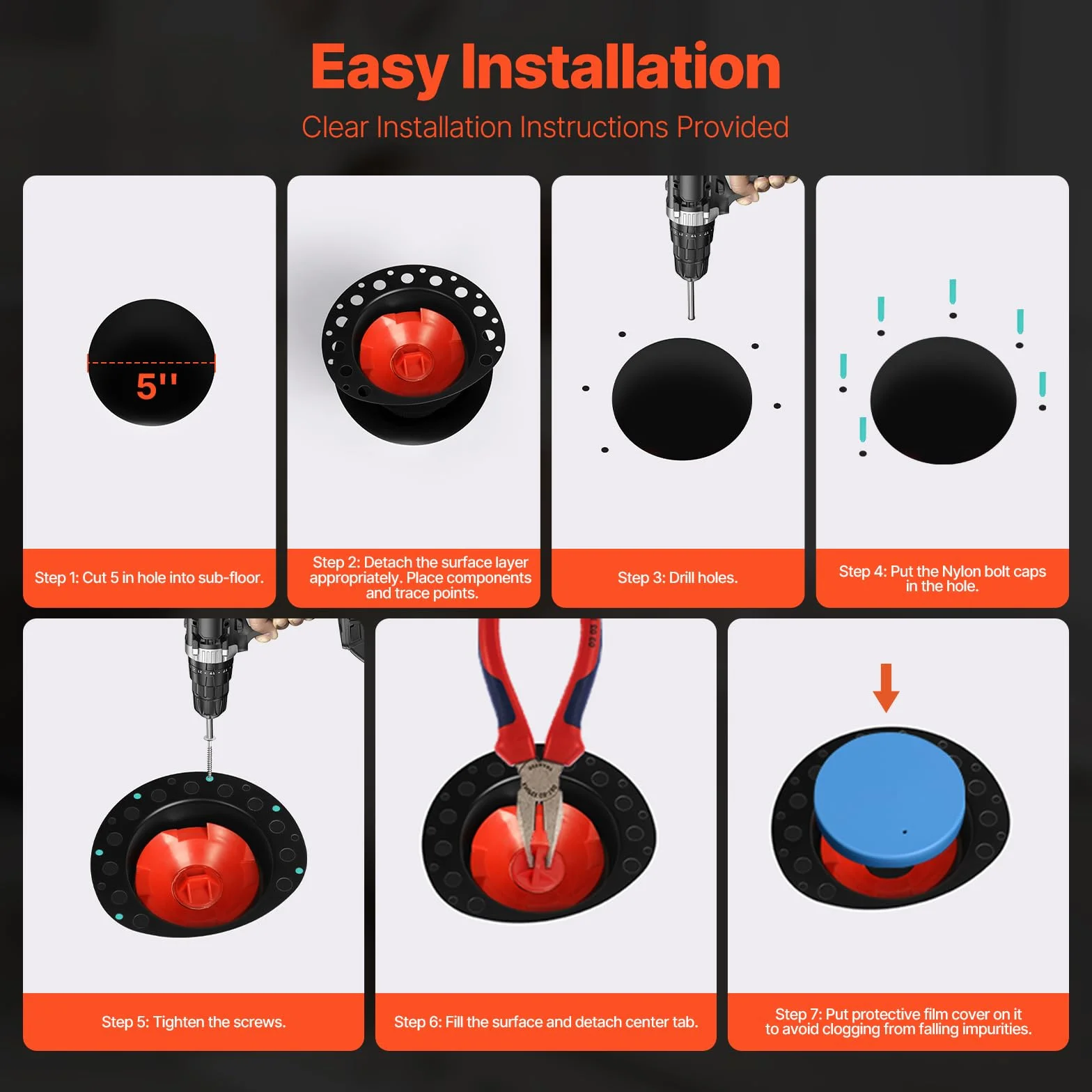VEVOR Zestaw odpływowy do wanny wolnostojącej, 2 mosiężne rury odpływowe, zestaw odpływowy do wanny, z adapterem odpływowym ABS, do wanien podłogowych, wanien na wyspie