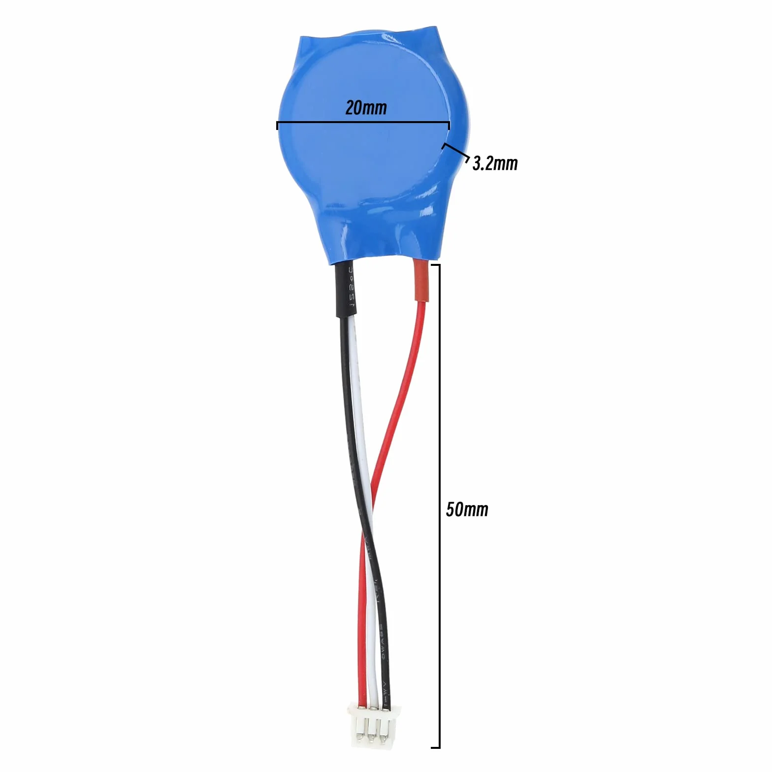OTOTEC 2 szt. CR2032 BIOS CMOS bateria 3 V kompatybilna z Dell Latitude E4310 E6400 E6410 E6500 E6510 E5400 E5500 baterie guzikowe 3 piny 3 przewody