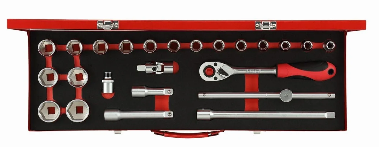 GEDORE red Zestaw kluczy nasadowych 1/2" 24-częściowy