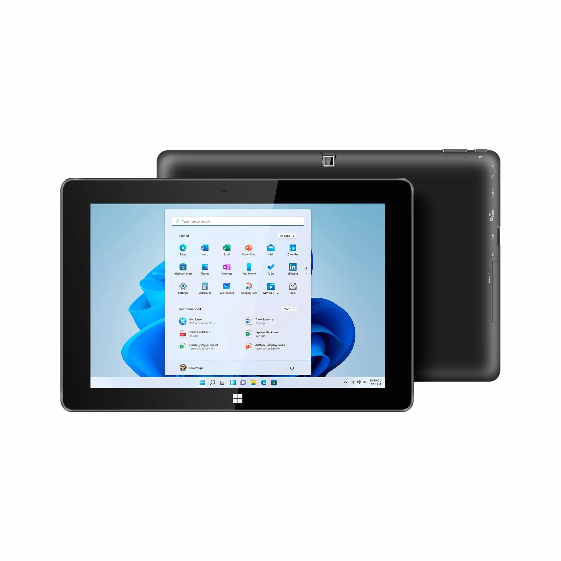 Krüger&Matz Tablet 2in1 EDGE 1089 Przekątna 10,1" HDMI 8/256 GB Windows 11 Pro Klawiatura KM1089.1