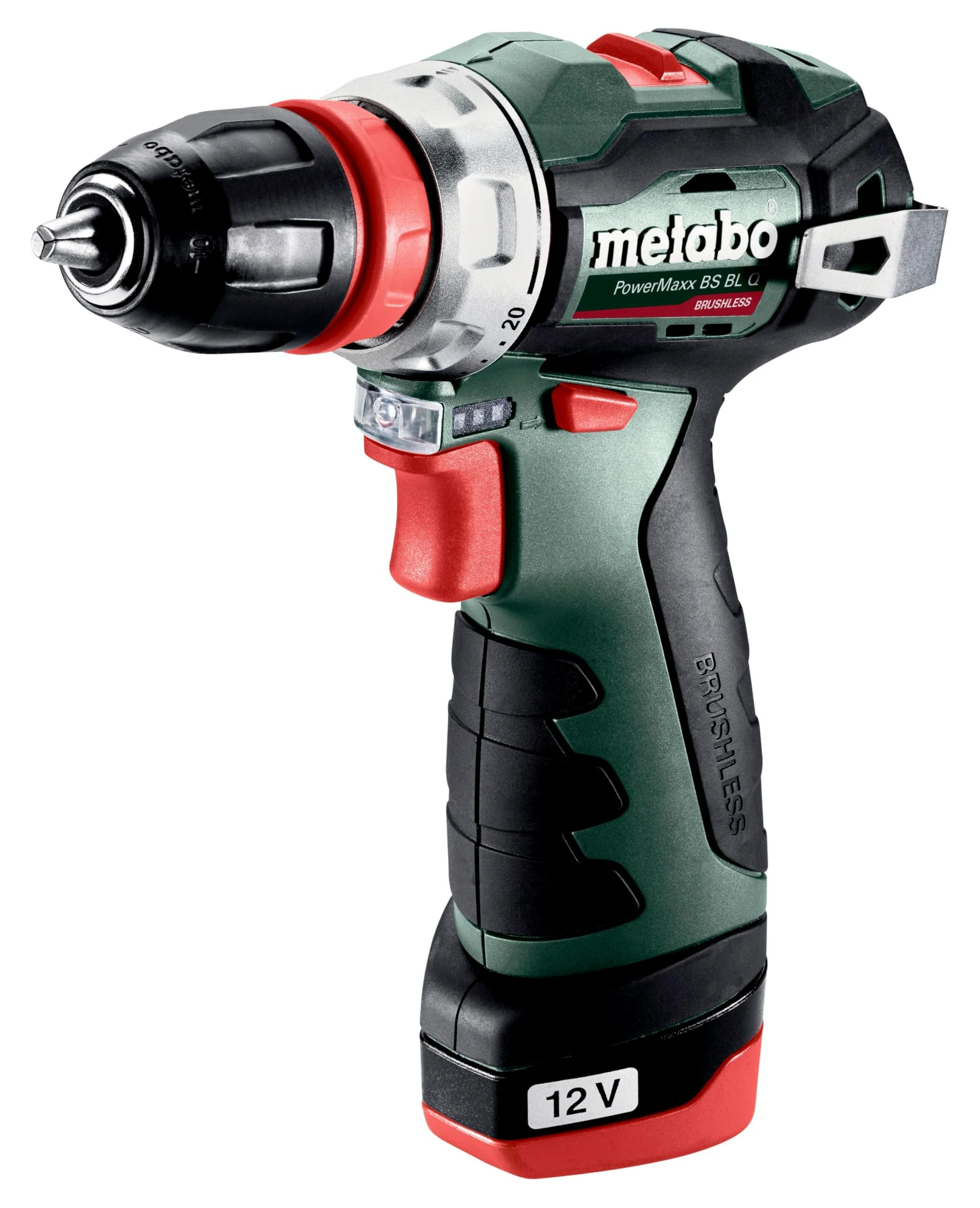 metabo PowerMaxx BS BL Q 601749500 akumulatorowa wiertarko-wkrętarka 12 V 2 Ah Li-ION + 2 baterie