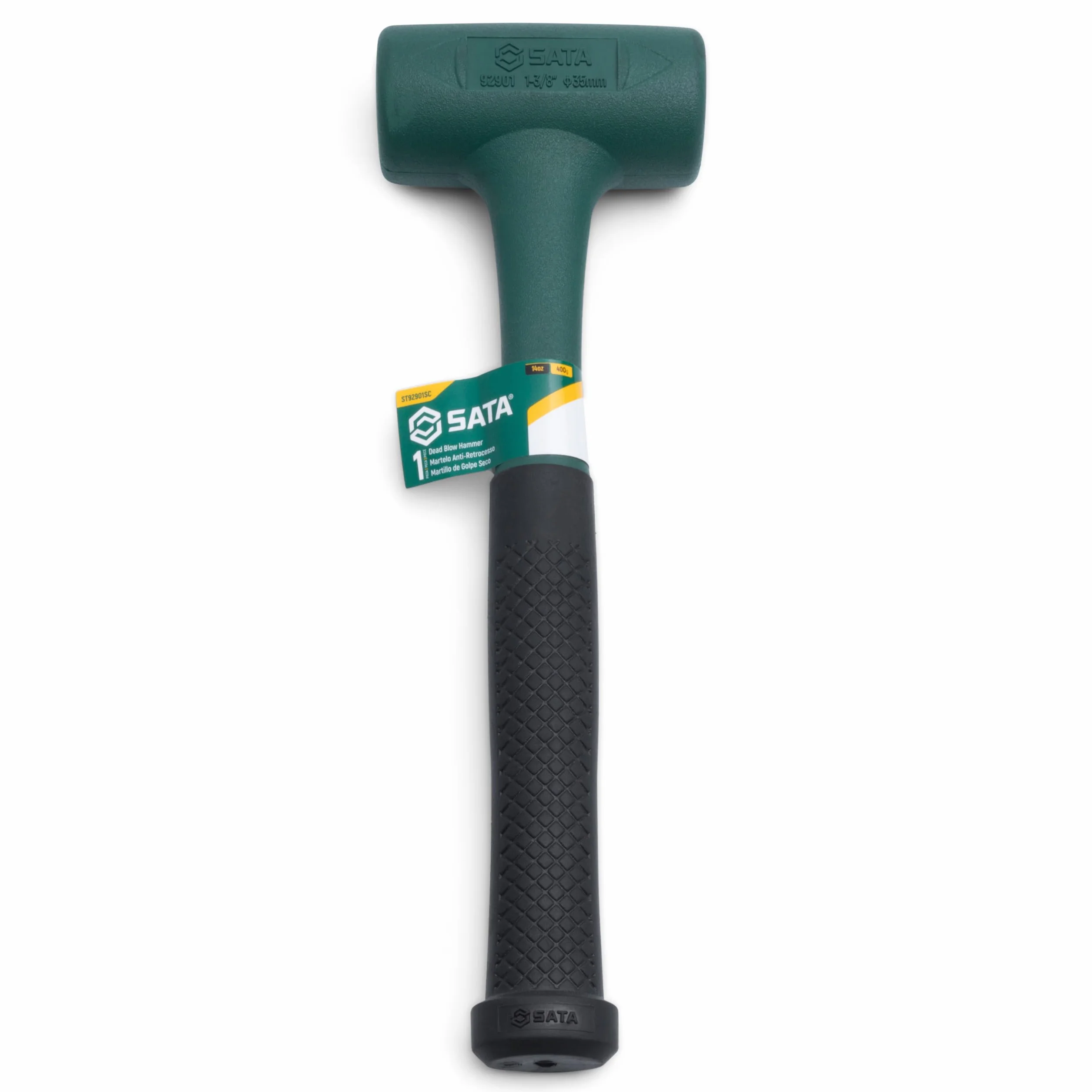 SATA ST92901SC 260 mm młotek martwy z głowicą 35 mm/400 g, z miękką gumową głowicą absorbującą uderzenia