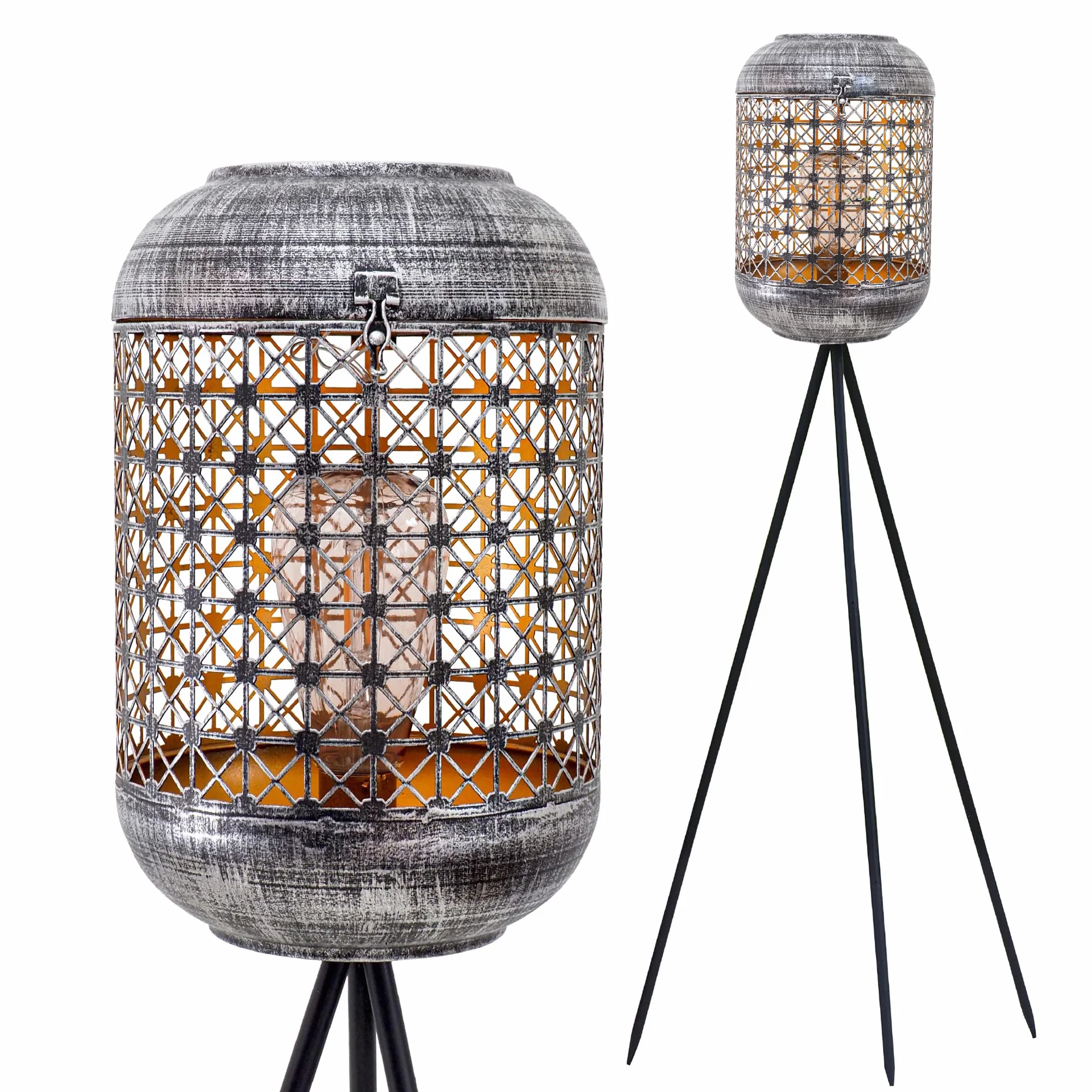 Gadgy Zewnętrzna Lampa Stojąca LED Solarna – Wodoodporna Lampa Trójnóg do Ogrodu, Balkonu i Tarasu – Zrównoważone Oświetlenie LED na Zewnątrz