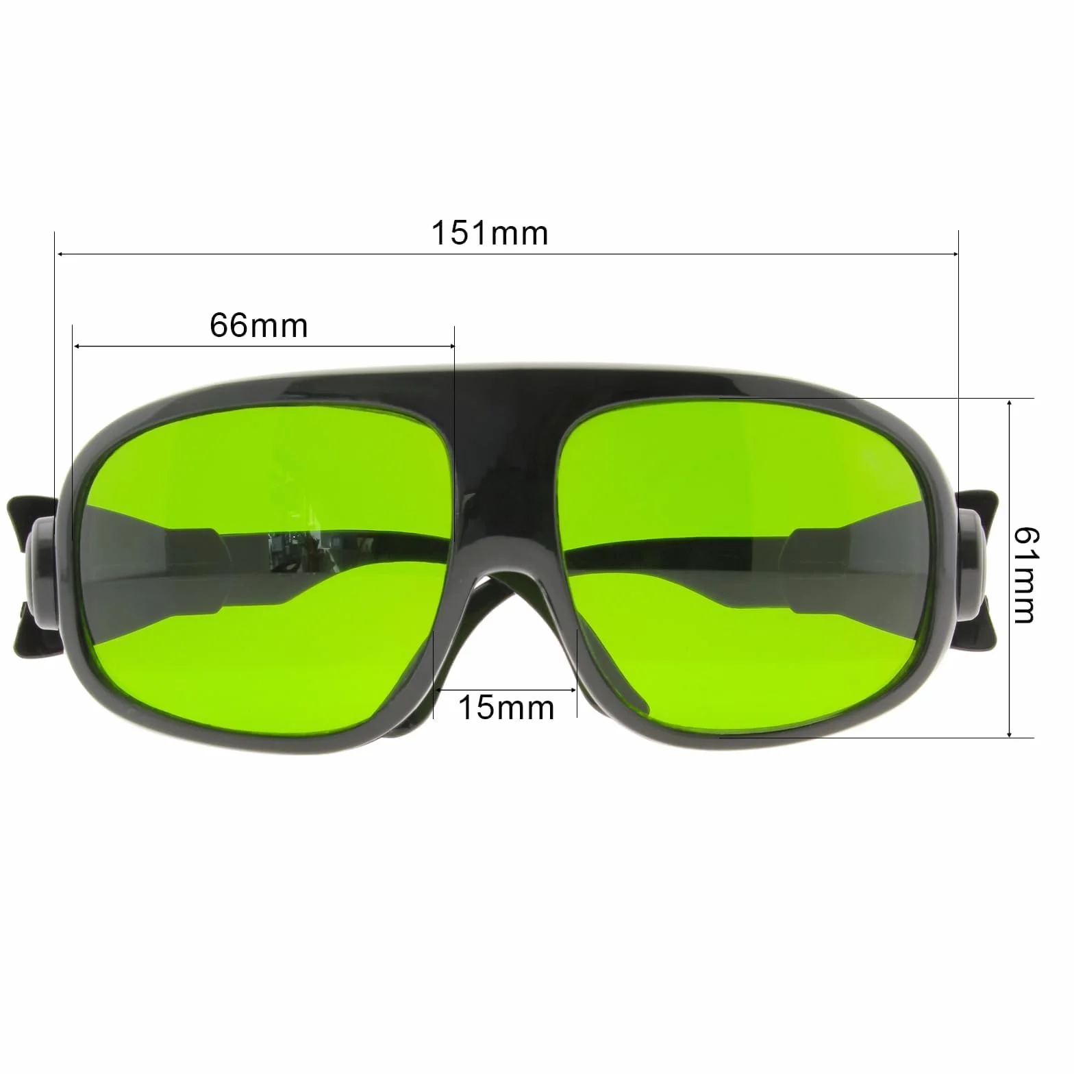 MCWlaser Laserowe okulary ochronne 190-470 i 800-1700 nm, typowe dla 355 nm, 405 nm, 445 nm, 808 nm, 810 nm, 980 nm, 1064 nm, 1470 nm, 1550 nm, typ absorpcji EP-8