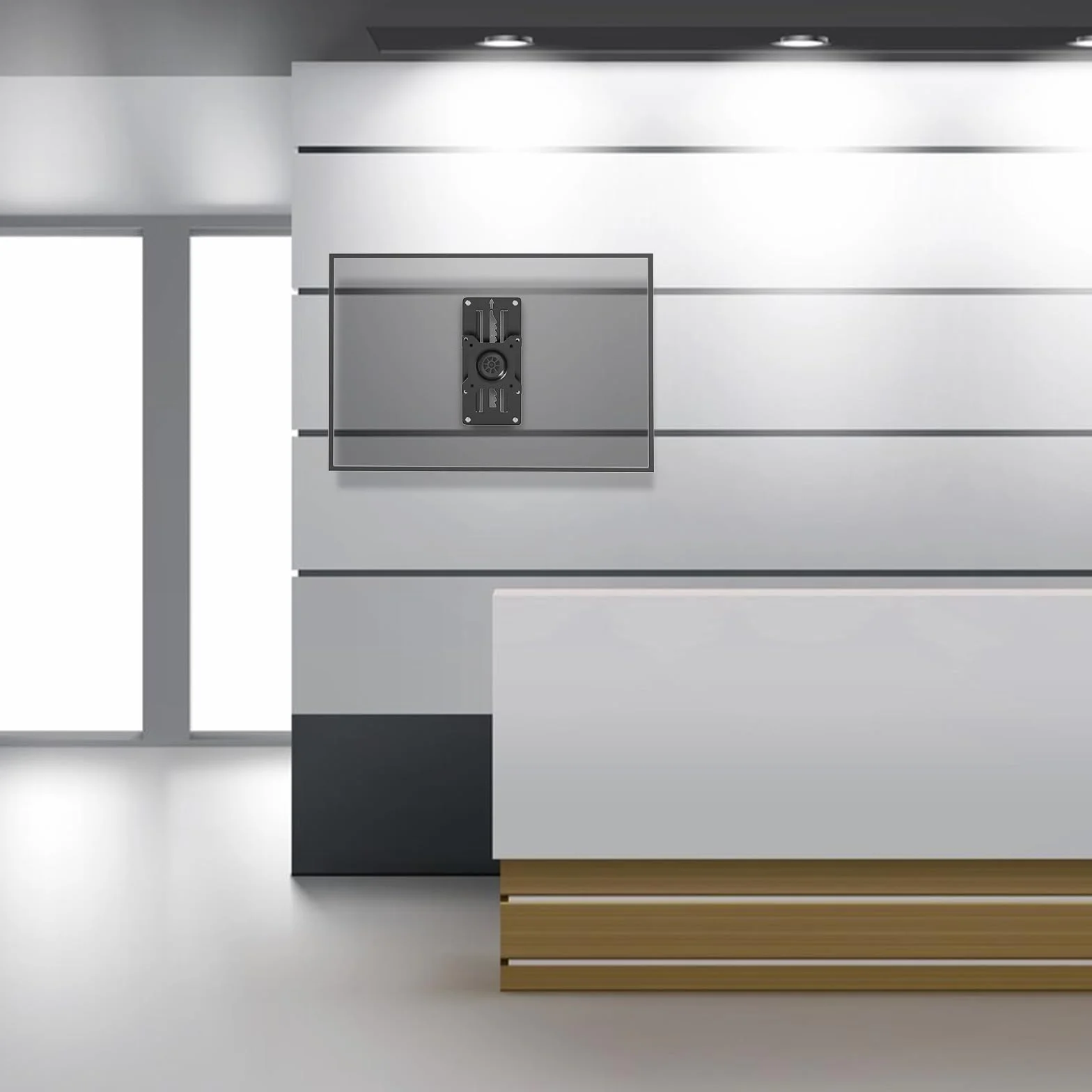 Uchwyt ścienny do monitora VESA 75x75 100x100 mm 13-35 cali 10 kg czarny