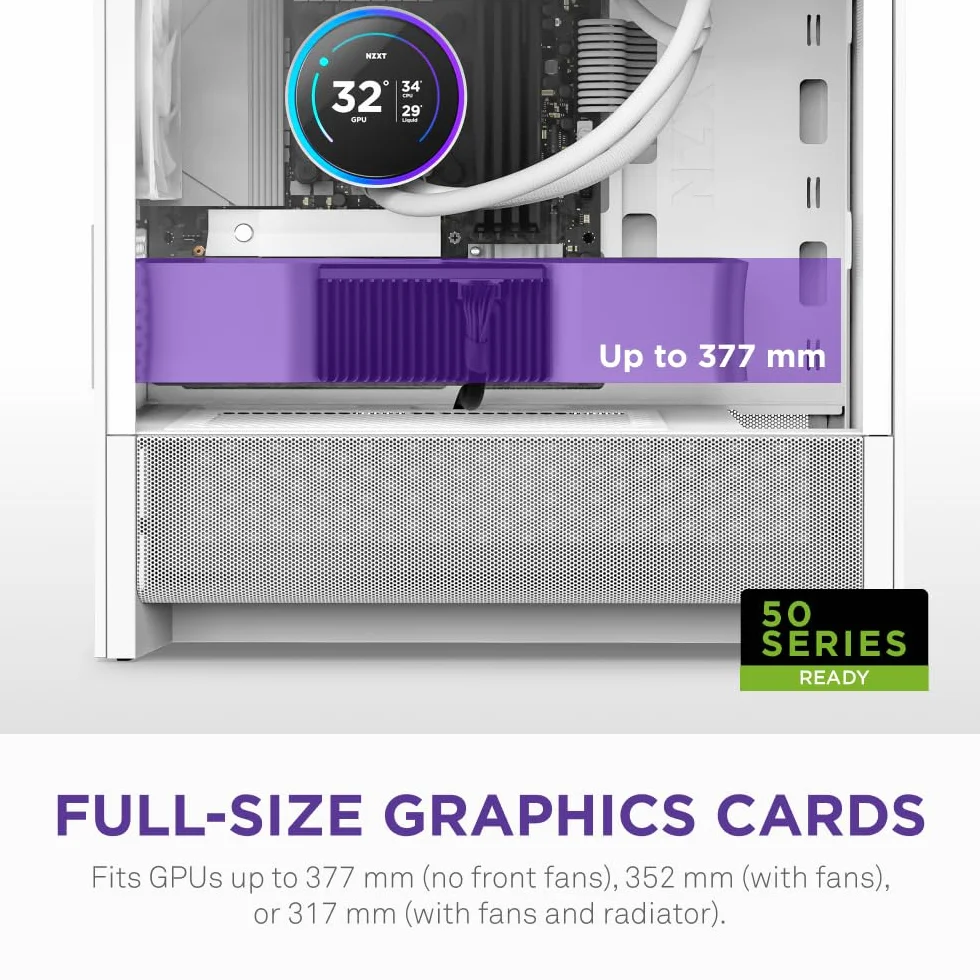 NZXT H3 Flow Obudowa Micro-ATX Biała 280 mm 240 mm Back-connect