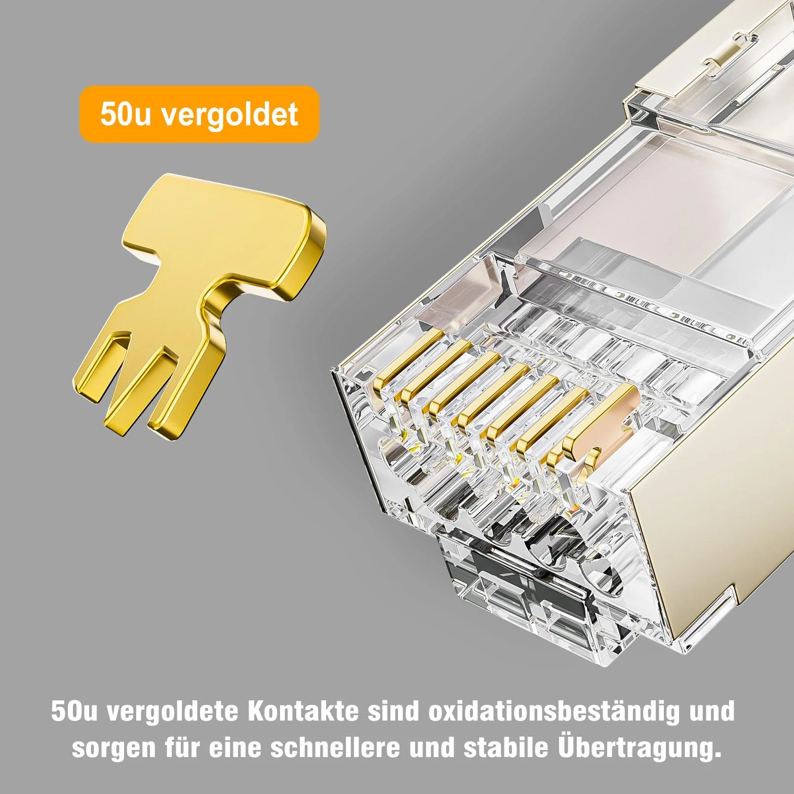 iwillink wtyki RJ45 CAT 7 pozłacane 50μ ekranowane 10 Gbps przelot Cat7 Cat6a