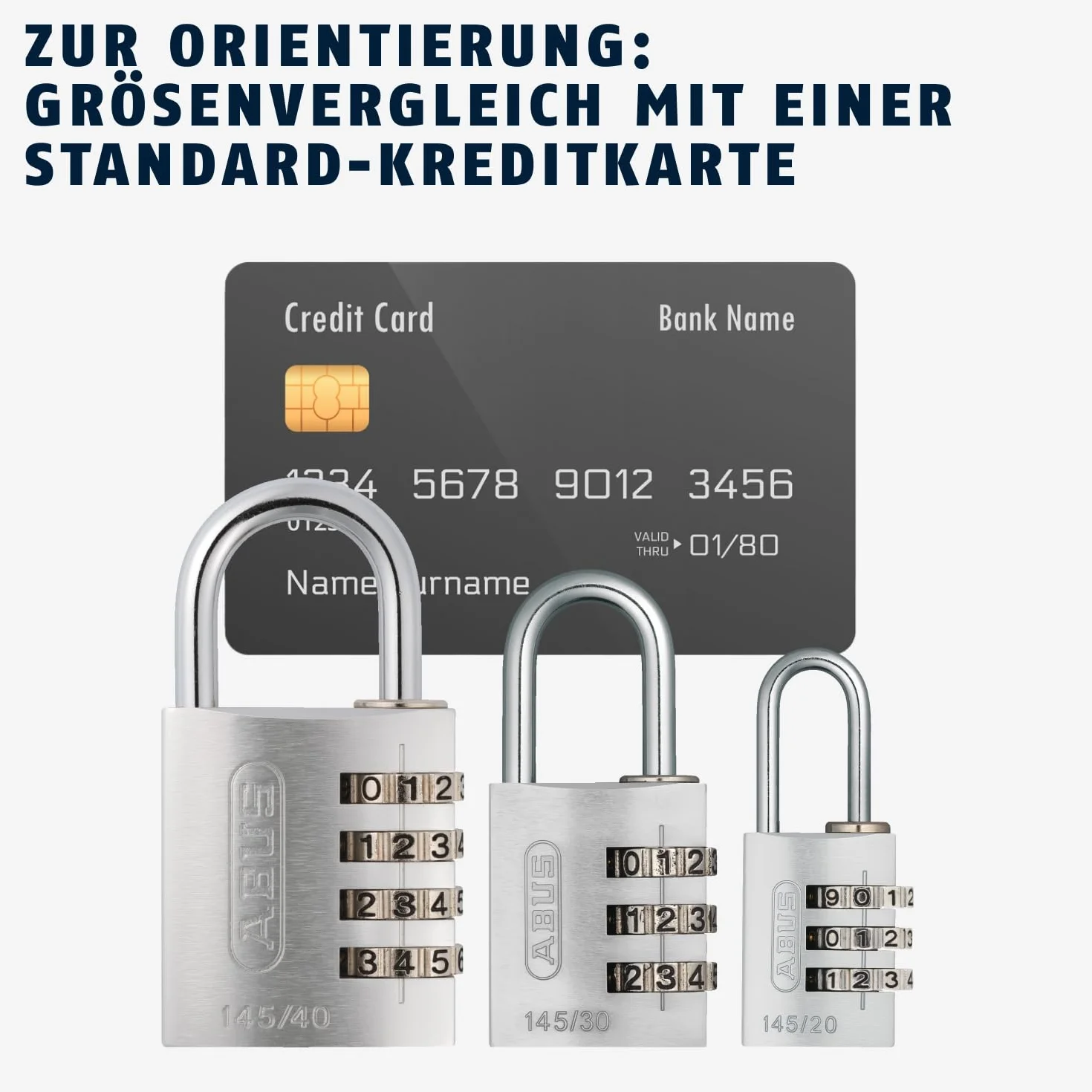 ABUS AB145/20 TITANIO 466137 kłódka, szara