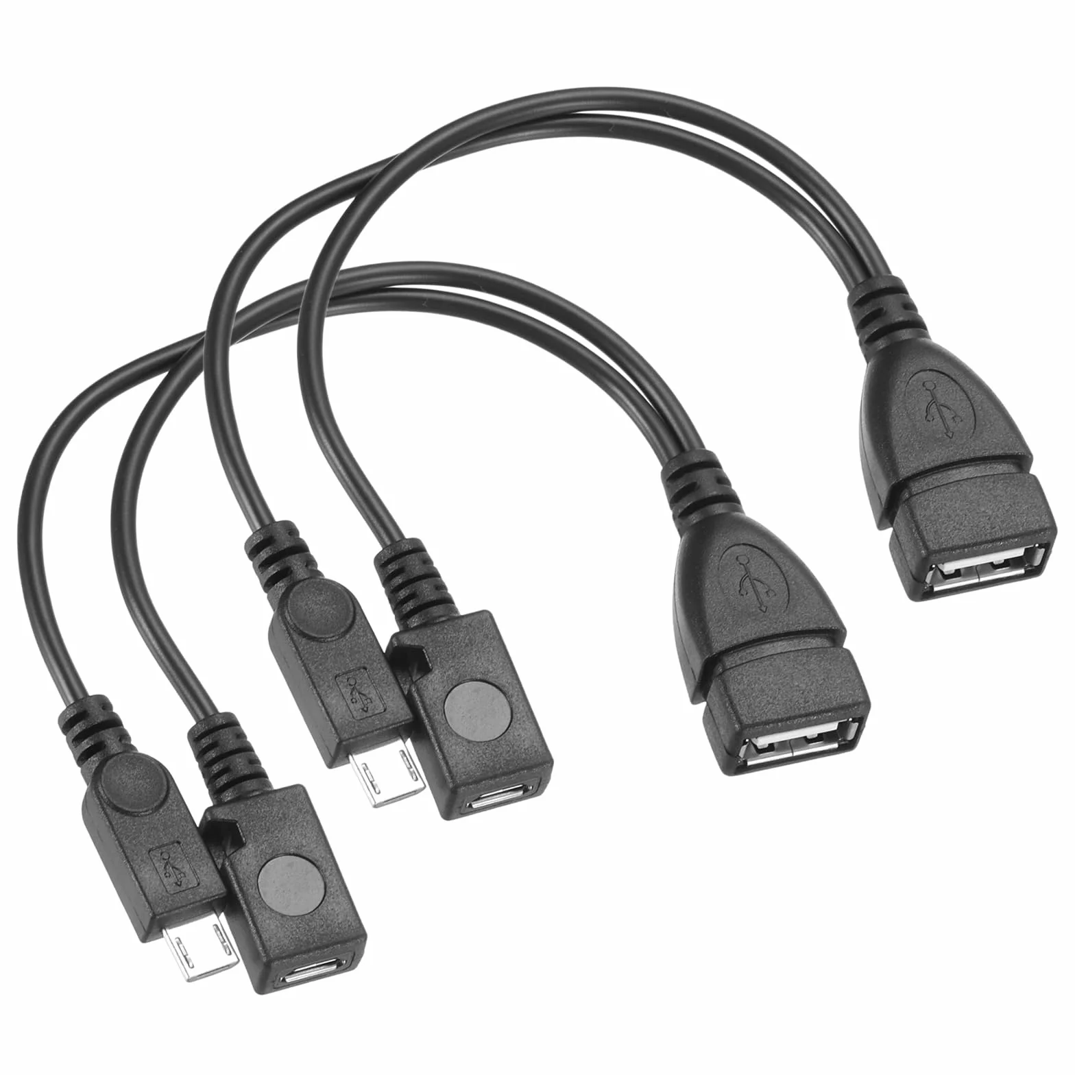QUARKZMAN 2 sztuki adapter micro USB na USB OTG czarny