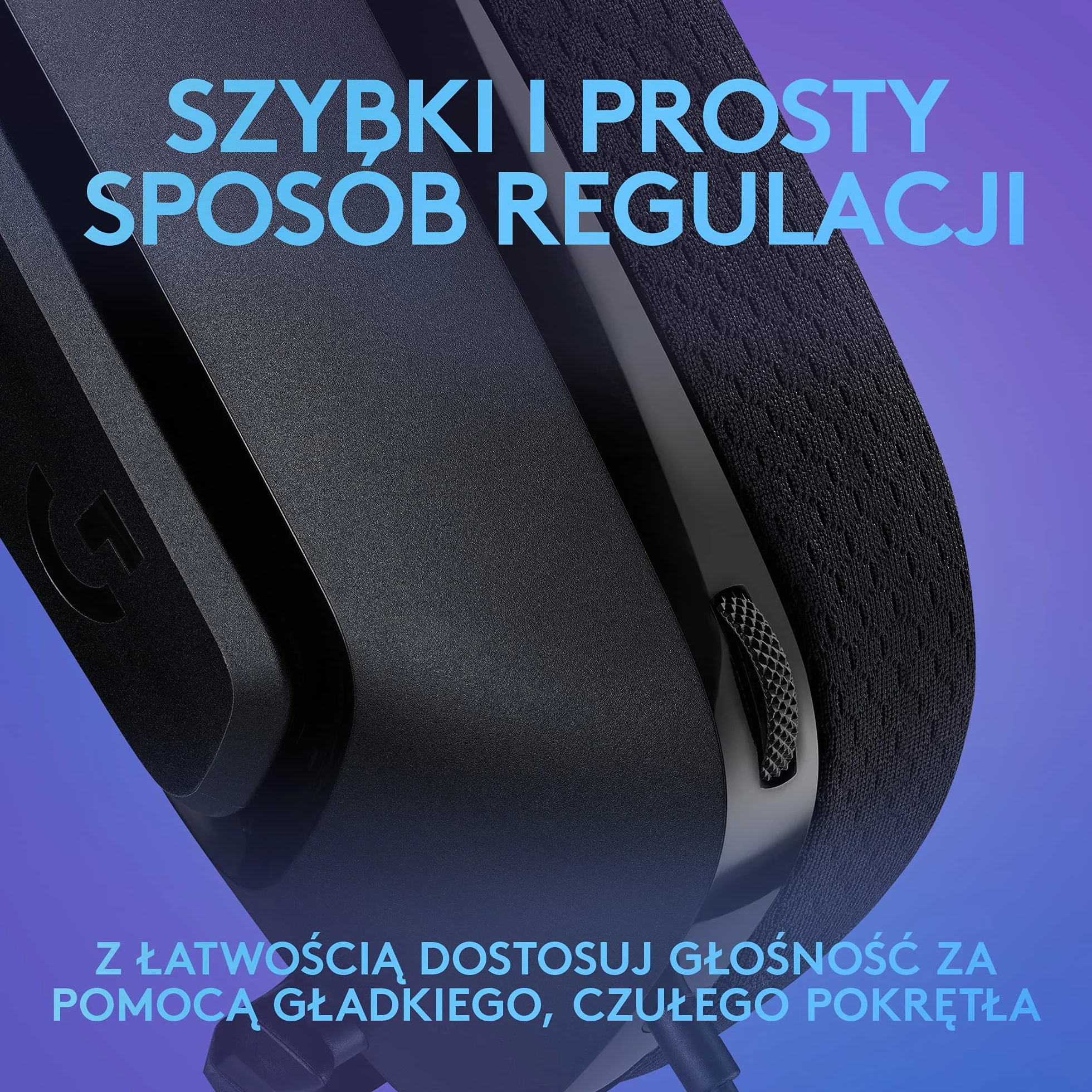 Logitech G335 Przewodowy zestaw słuchawkowy do gier z mikrofonem Flip to Mute, Mini Jack 3,5 mm, nauszniki z pianki memory, kompatybilny z PC, PlayStation, Xbox, Nintendo Switch - Czarny