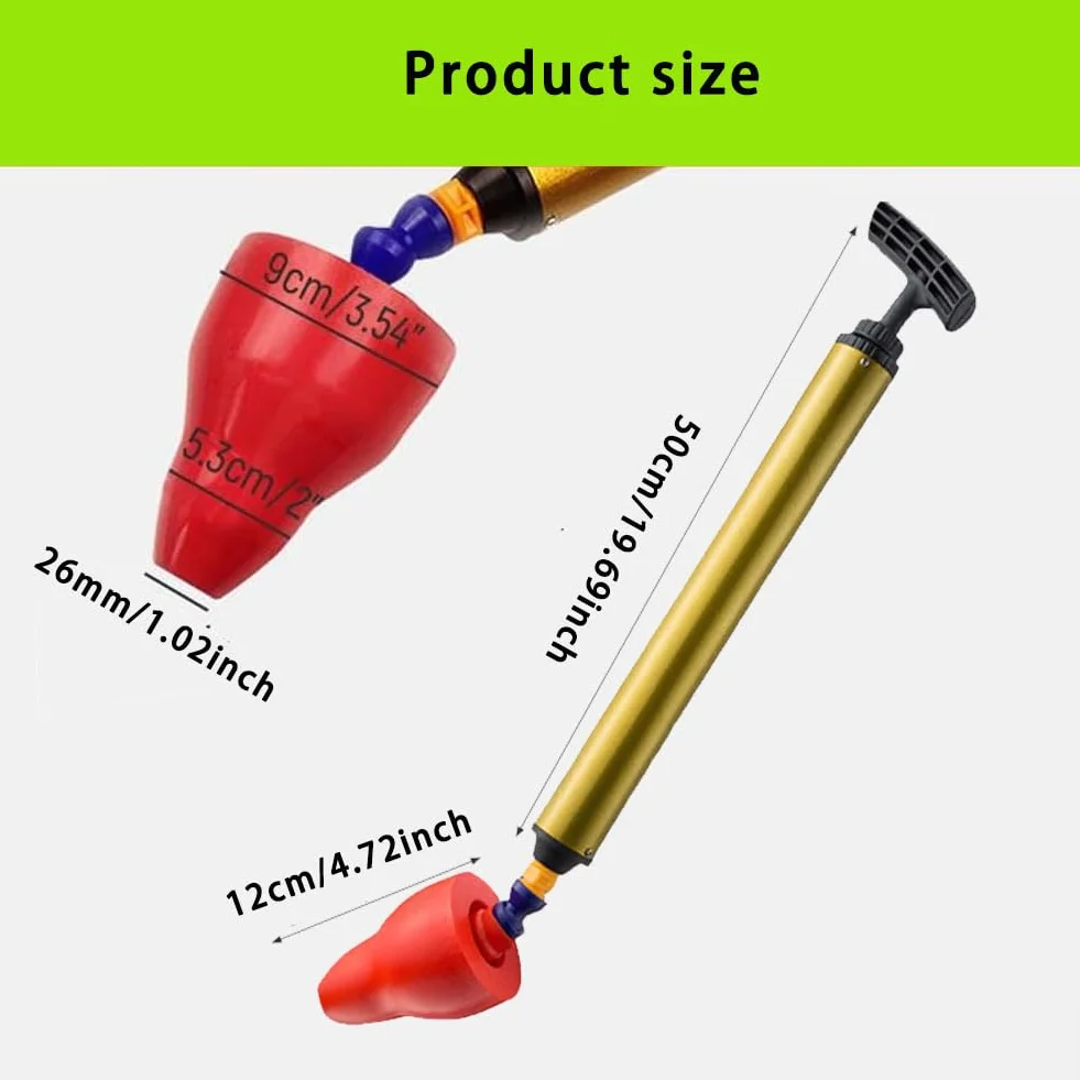 High Pressure Toaleta Unblock One Shot, wysokociśnieniowe czyszczenie toalety jednym pociągnięciem, narzędzie do usuwania zlewu, łazienki, kuchni