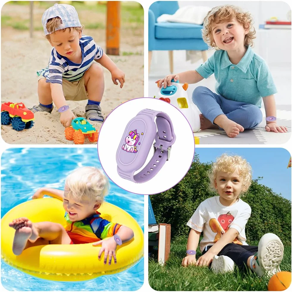 Ainiv Cute Silikonowy Uchwyt na Bransoletkę Galaxy SmartTag 2, Kompatybilny z Samsung Smart Tag 2, Fioletowy