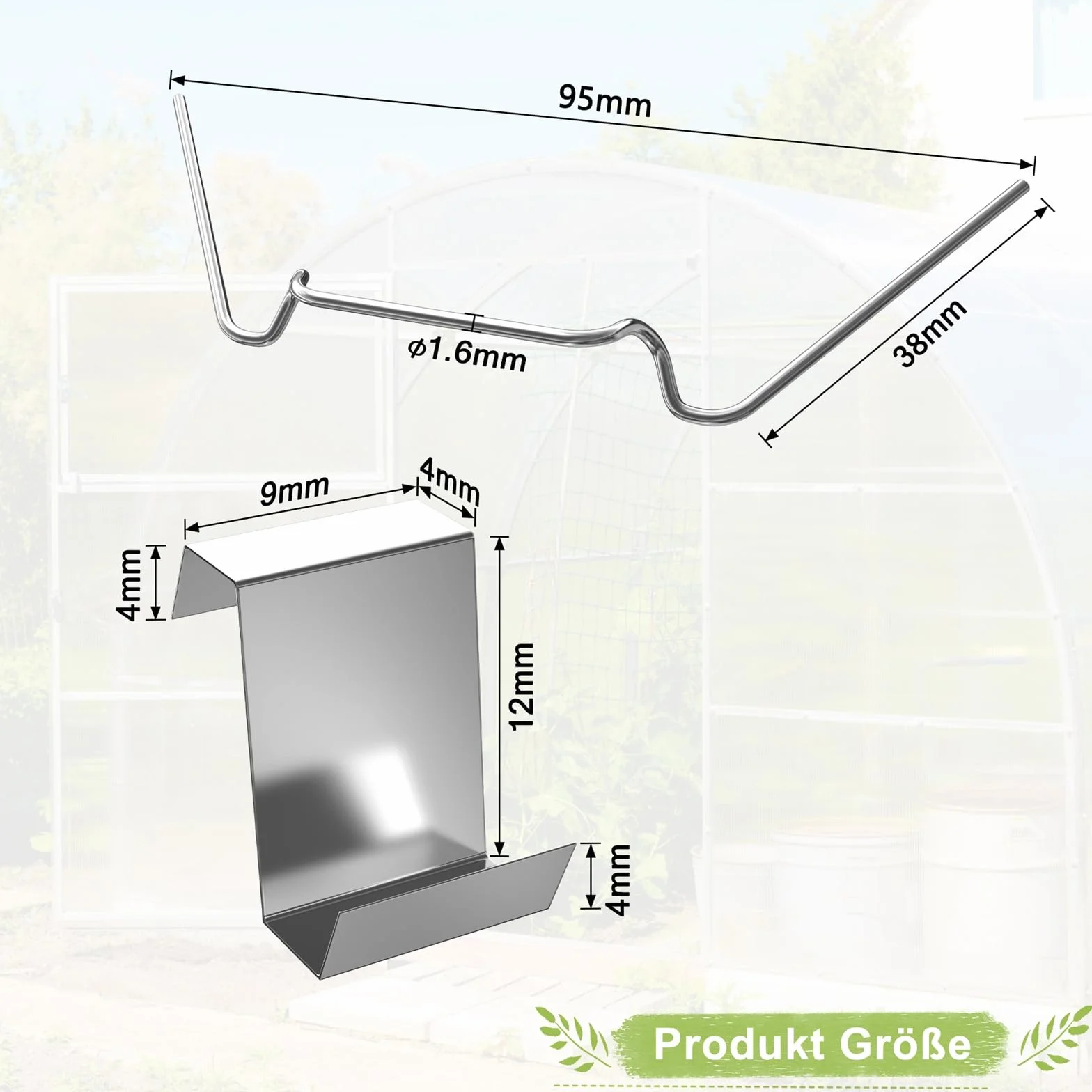 Aufun Poliwęglanowe przezroczyste płyty komorowe do szklarni, płyty ścienne, płyty szklarniowe, 14 sztuk, 605 x 1210 x 4 mm, 10,25 m²