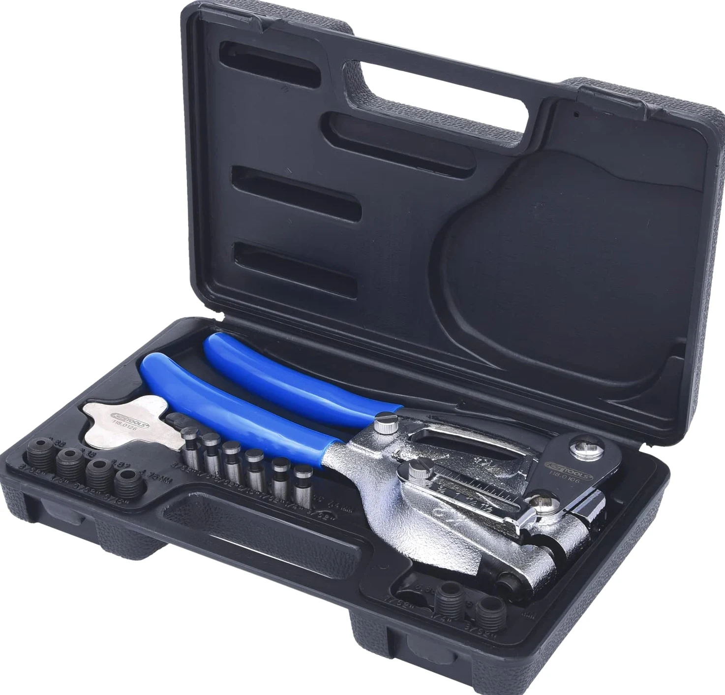 KS Tools 118.0105 Zestaw szczypiec do dziurkowania, 16-szt