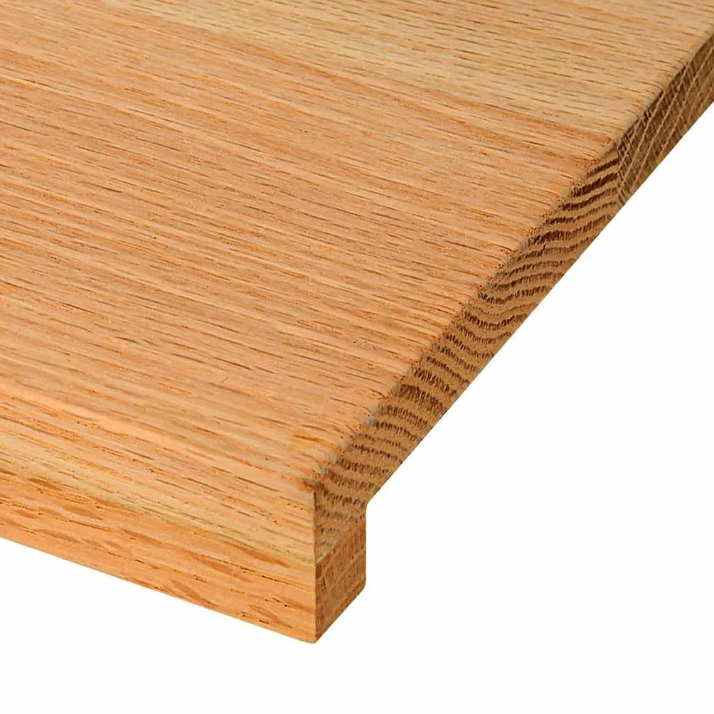 Générique Stopnie schodowe 2 szt. Jasnobrązowy 110x25x2 cm z litego dębu, stopnie z naturalnego drewna na schody i parapet