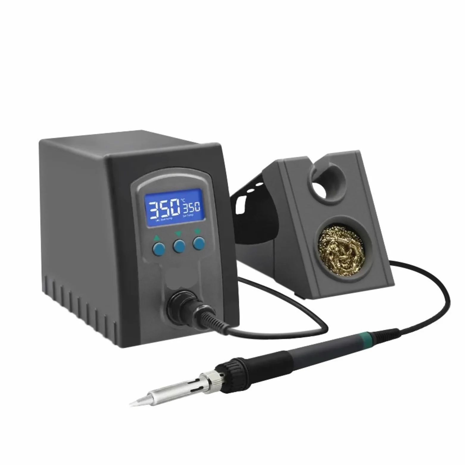 Stacja lutownicza, Stacja lutownicza Smart Precision SMD 969D+, zestaw do lutowania stałotemperaturowego z cyfrowym wyświetlaczem LCD(969B+)