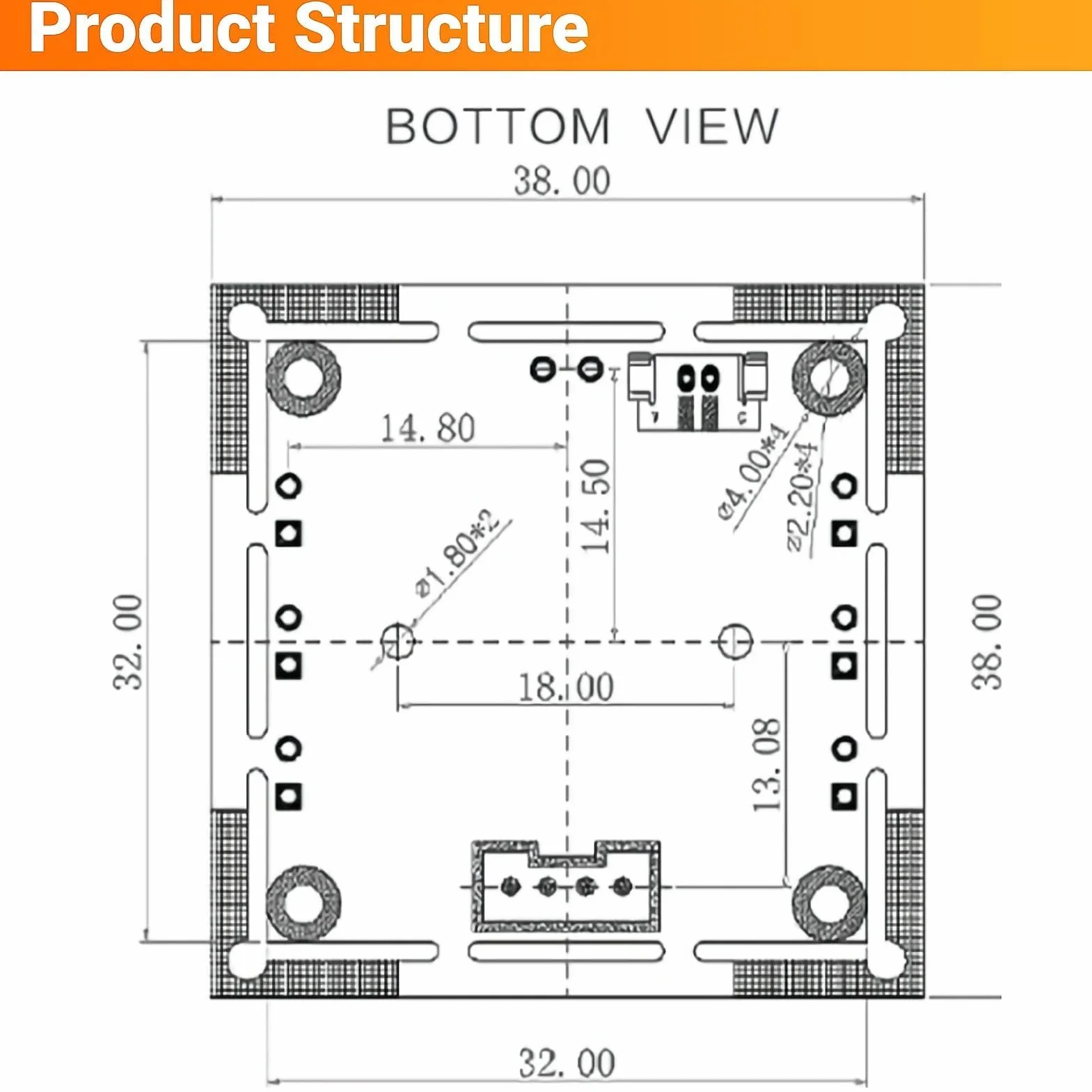 LiebeWH 1 MP Camera Module 1280x720 Webcam Board OV9732 Chip 72 Degree for Surveillance