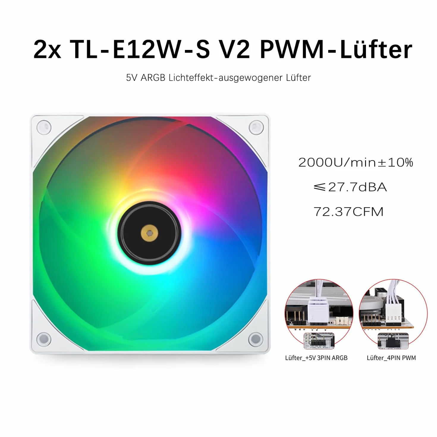 Thermalright Frozen Notte 240 White ARGB V2 ciekły procesor chłodzący 240 mm Aio podwójny wentylator PWM 2000 RPM AMD AM4/AM5 Intel LGA1851/1700/115x