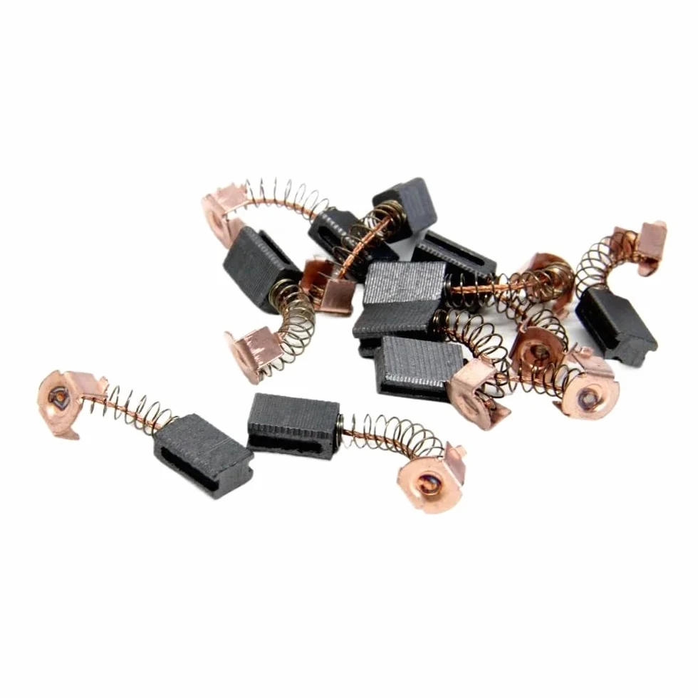 5 par szczotek węglowych G720 5 x 8 x 12 mm do G720-B3 GR750K PF600-B3 szlifierka kątowa silnik części zamienne do elektronarzędzi