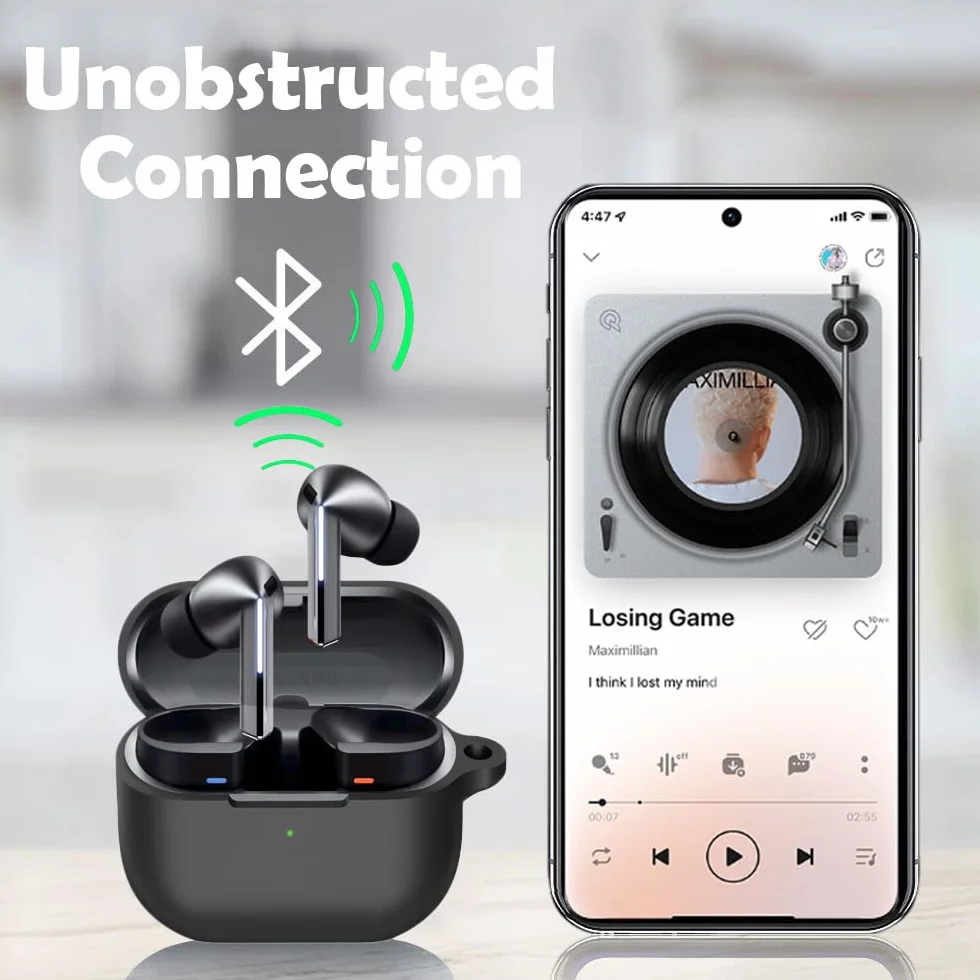 easyBee etui Samsung Galaxy Buds3 FE/Buds 3/Buds 3 Pro silikonowe odporne na uderzenia 2-pak