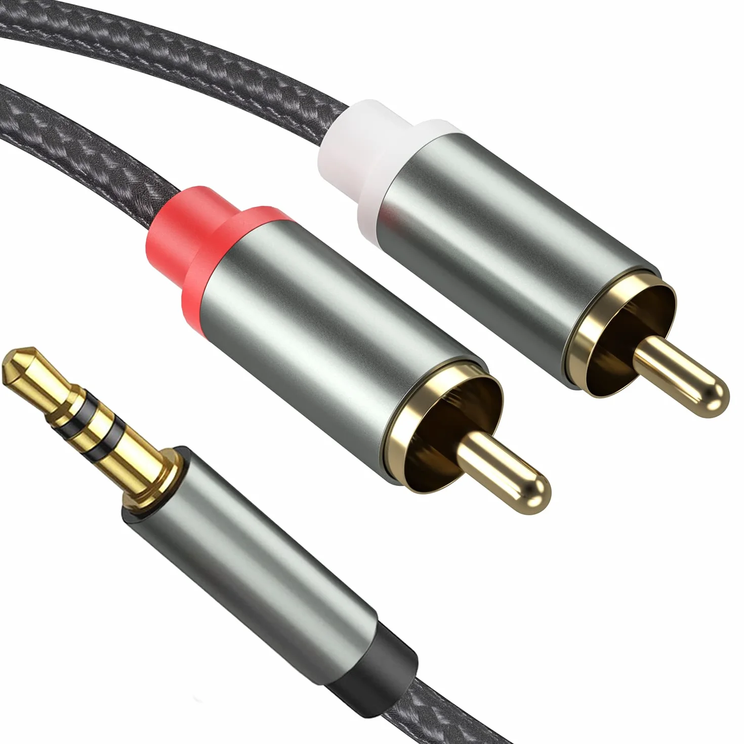 Kabel cinch na jack 3,5 mm audio AUX do 2 RCA Y