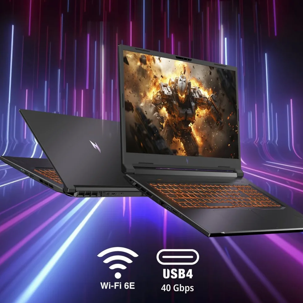 acer Nitro V 17 AI ANV17-61 Laptop Gaming 17.3" Full HD IPS AMD Ryzen AI 9 365 32 GB RAM 1024 GB SSD GeForce RTX 5070 Czarny
