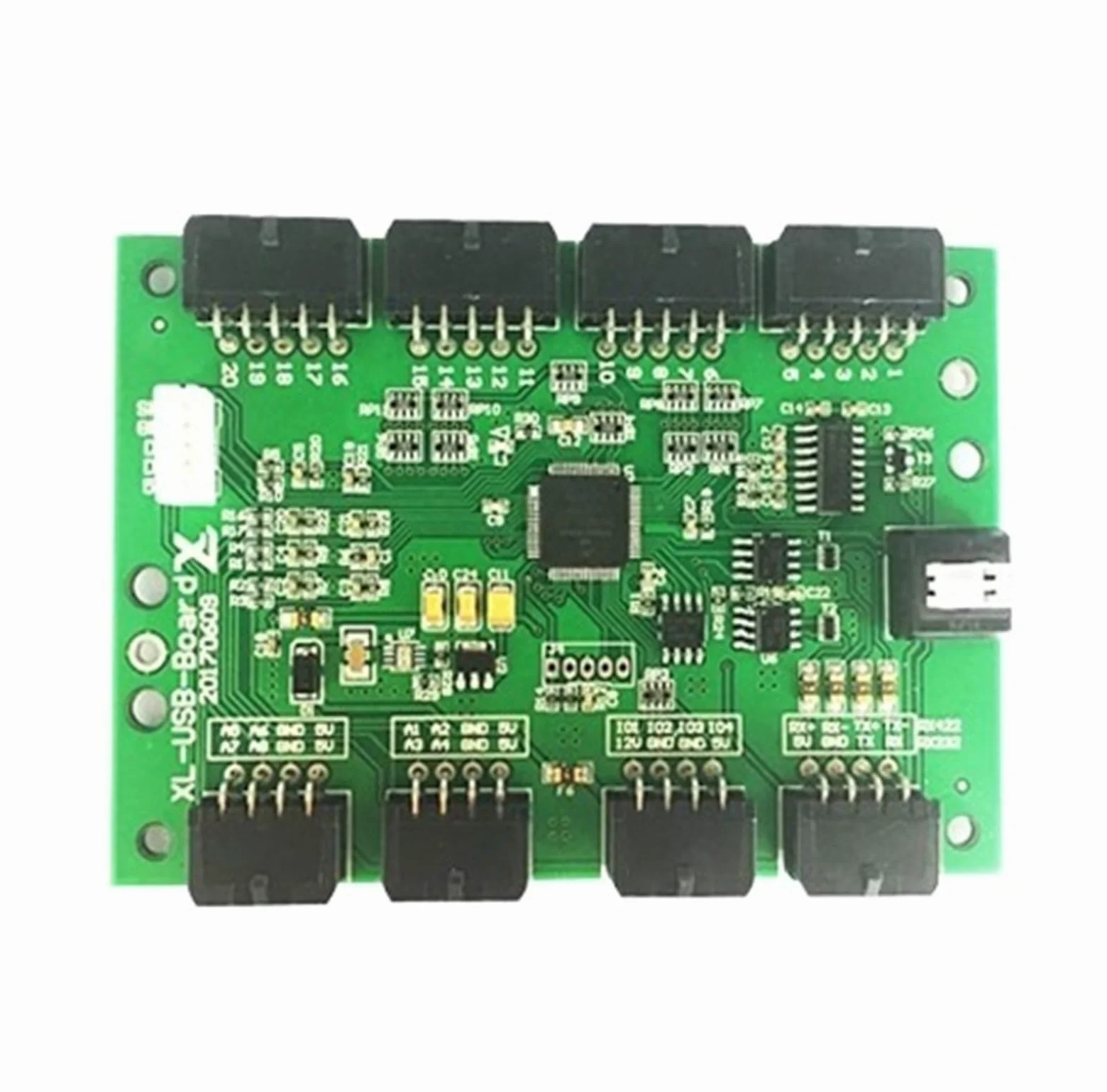 Kontroler Joysticka, 8-osiowa karta sterowania ruchem symulator płyty sterującej, przemysłowa płyta sterownicza komputera joysticka | 8-axis CAN board 5V