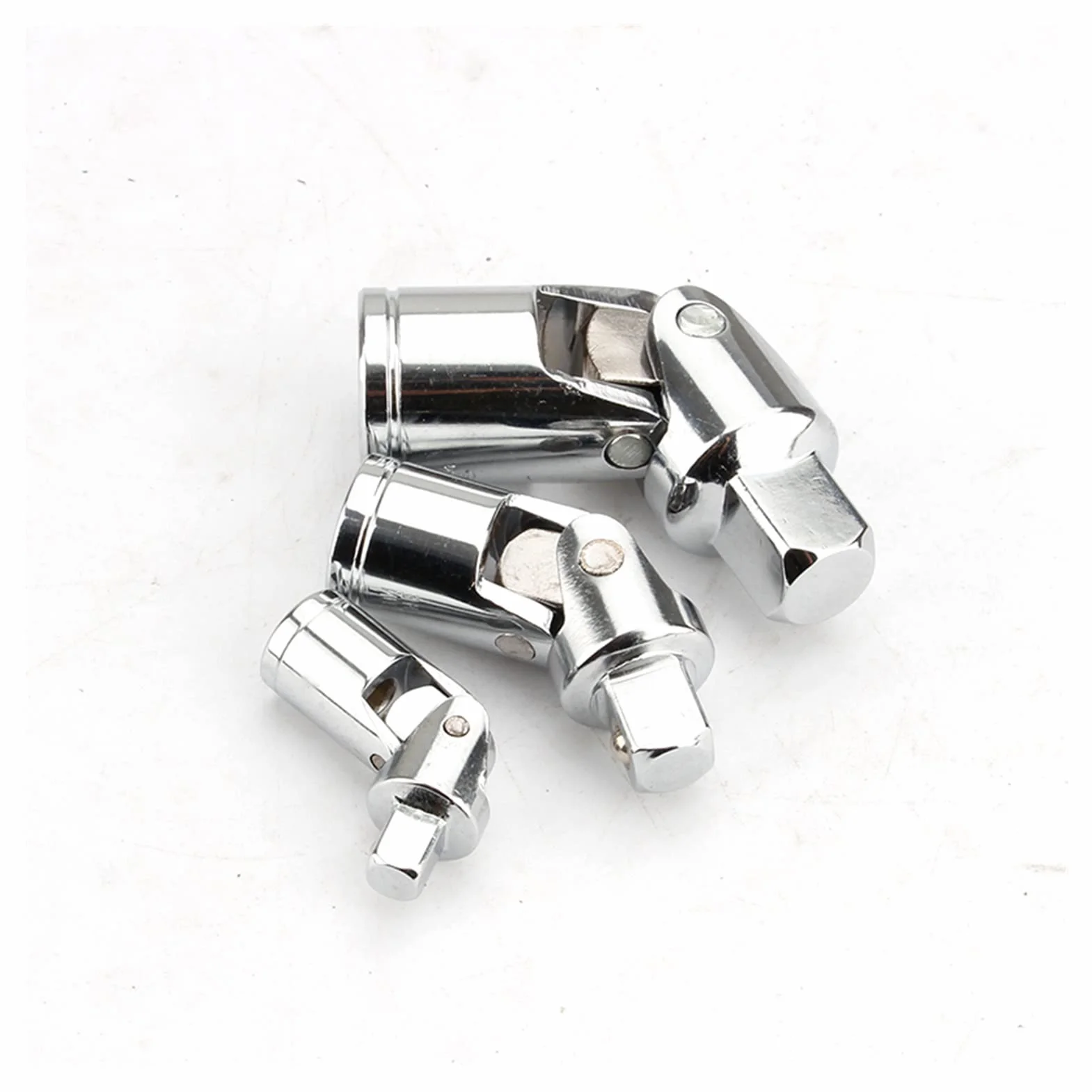 Zestaw uniwersalnych przegubów, klucz nasadowy z grzechotką, adapter, uchwyt wiertarski 1/4" 3/8" 1/2"