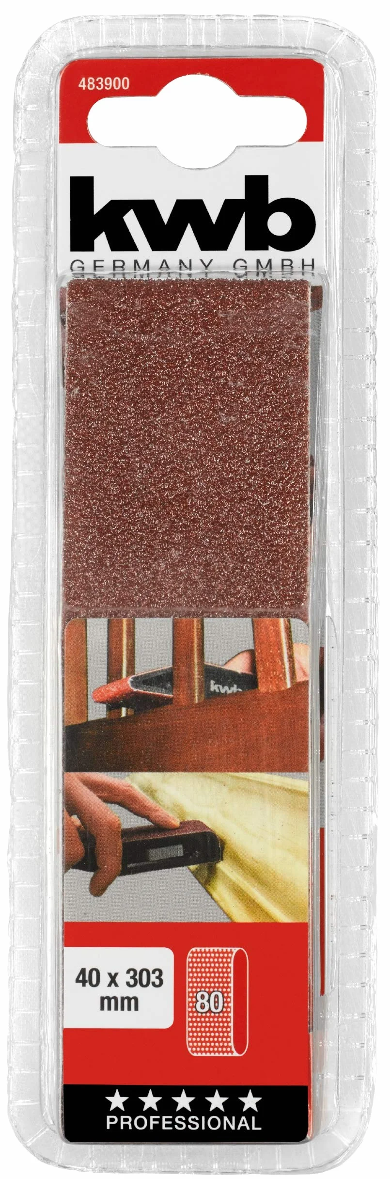 kwb Szlifierka ręczna 40 x 303 mm/do użytku z różnymi rodzajami taśm szlifierskich