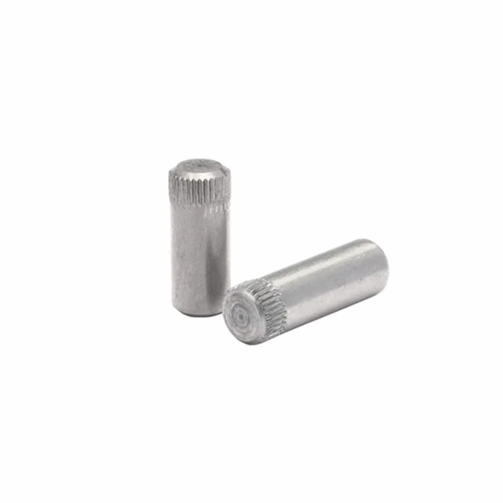 50 szt. radełkowanych kołków osi ze stali nierdzewnej 304, 8 x 30 mm do łączników elektrycznych.