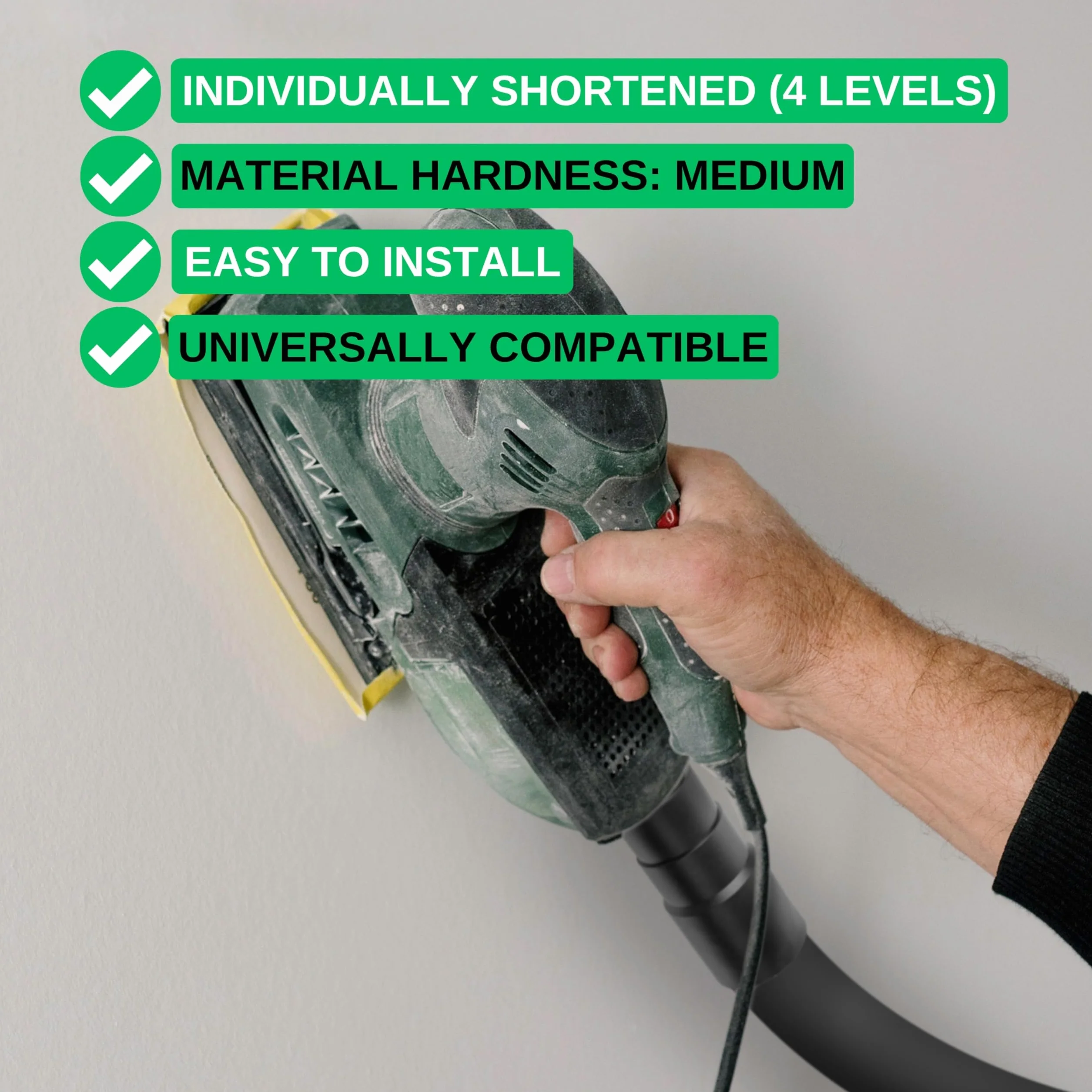 Your Day Mate - Uniwersalny Adapter do Odkurzacza, 4 sztuki, czarny, kompatybilny z Bosch, Makita, Kärcher i innymi, 4-stopniowy z Ø 41-26 mm na zewnątrz, Ø 35-22 mm wewnątrz, reduktor adapter węża