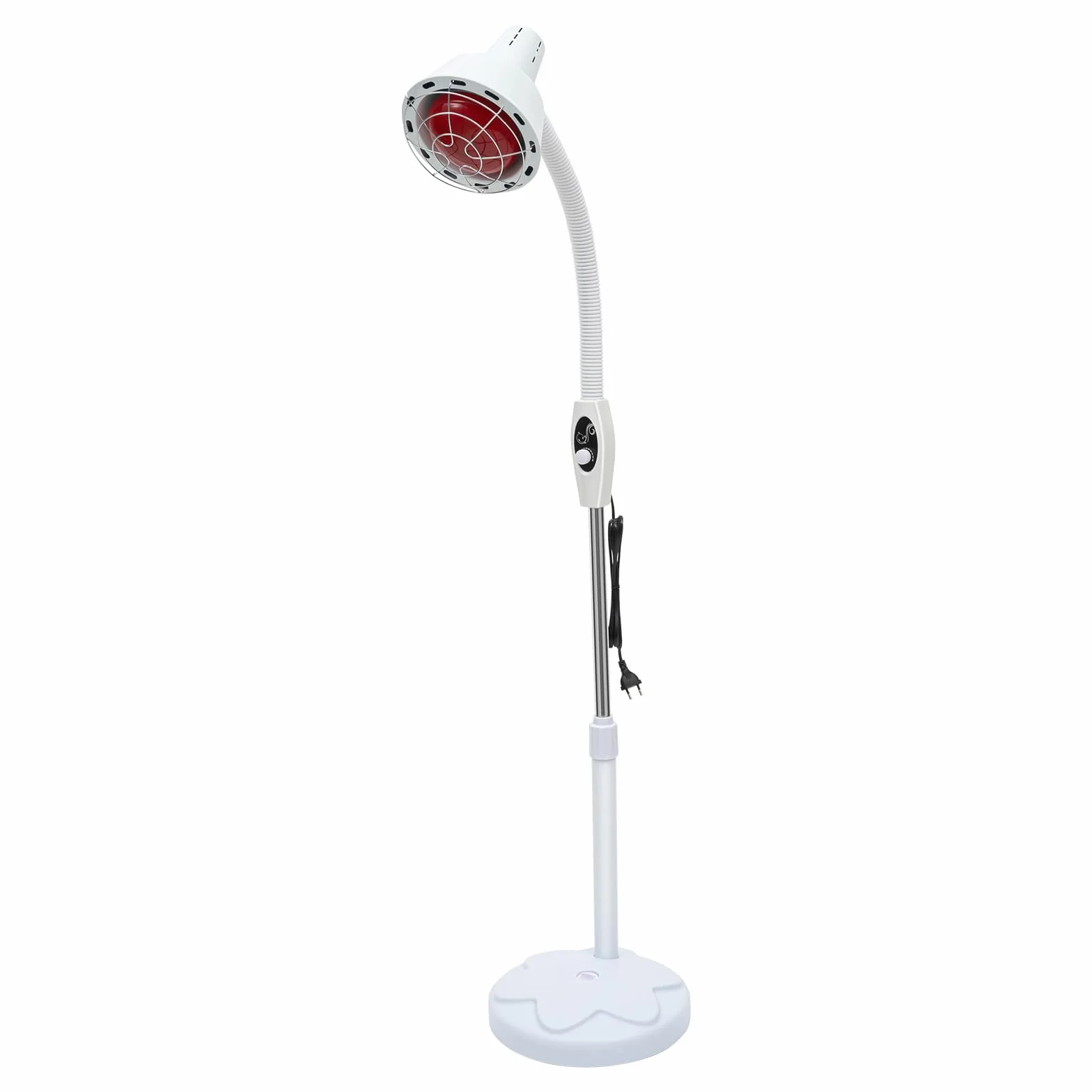 Lampa do pieczenia na podczerwień z pojedynczą głowicą, żarówka 4,72", obracane o 360 stopni, regulowane światło do masażu, efektywna poprawa dolegliwości fizycznych
