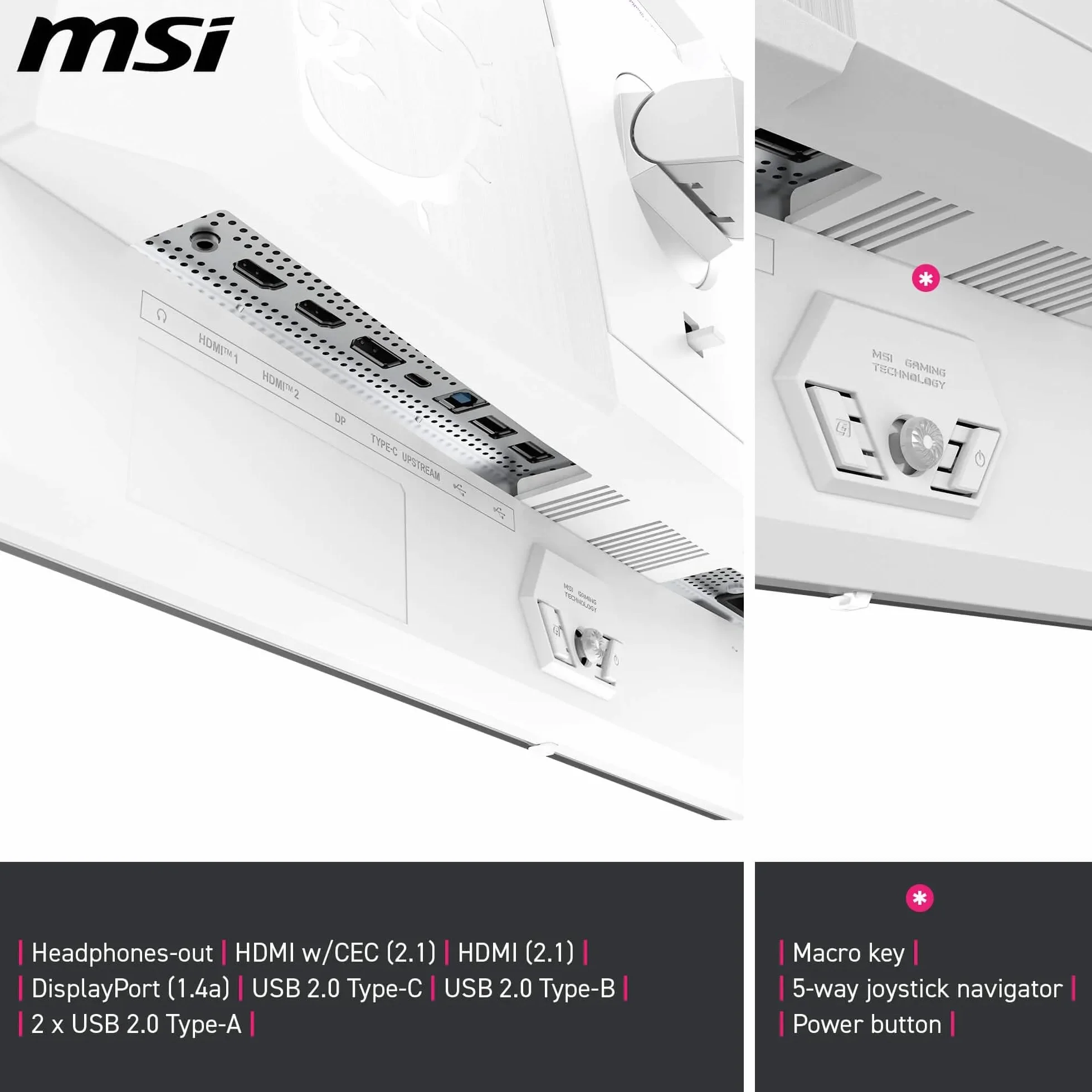MSI MPG 321URXW QD-OLED 31,5 cala 4K UHD 240Hz 0,03 ms Gaming Monitor