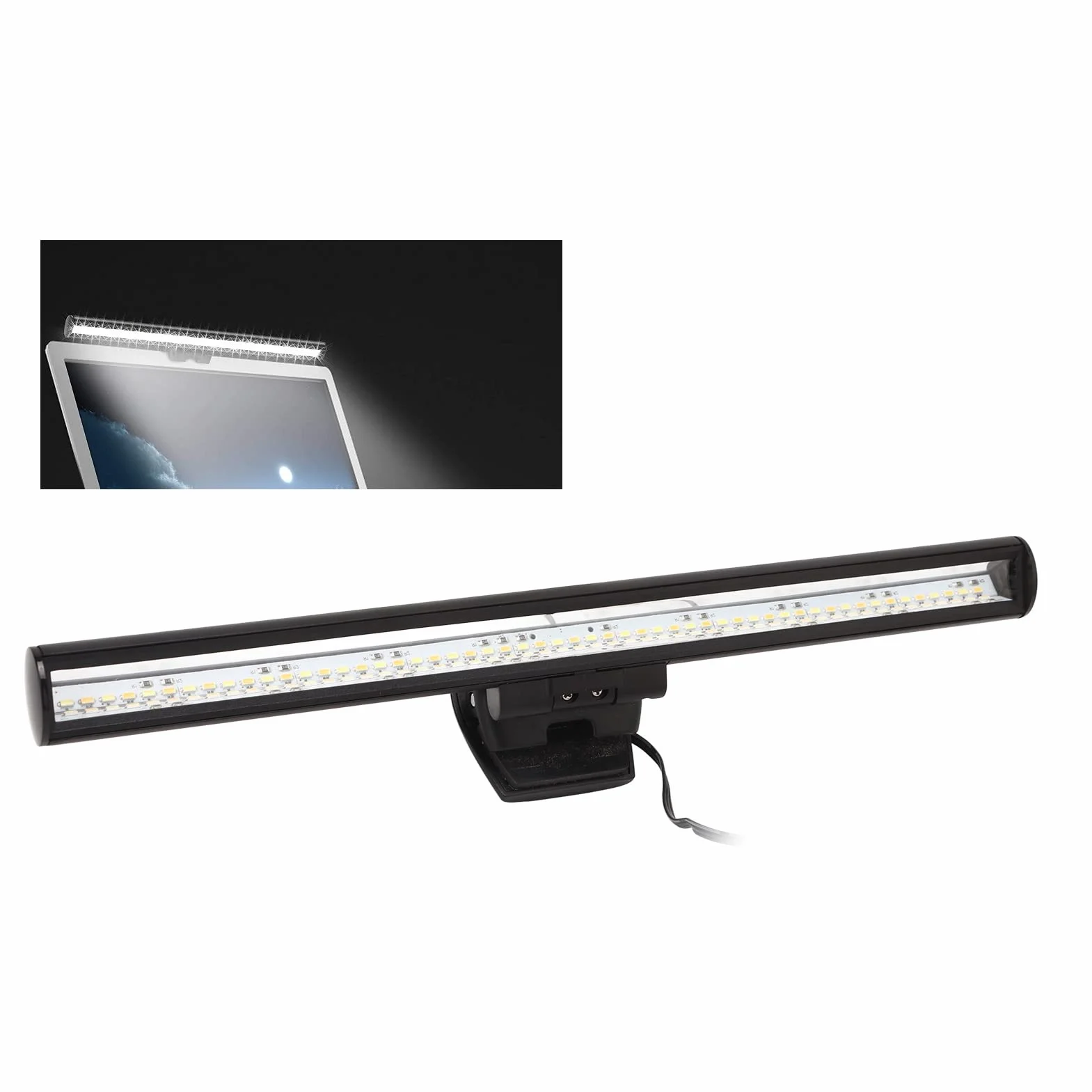 Akozon Monitor Wiszące Światło LED do Czytania, Ekran Monitora Bar, Pielęgnacja Oczu