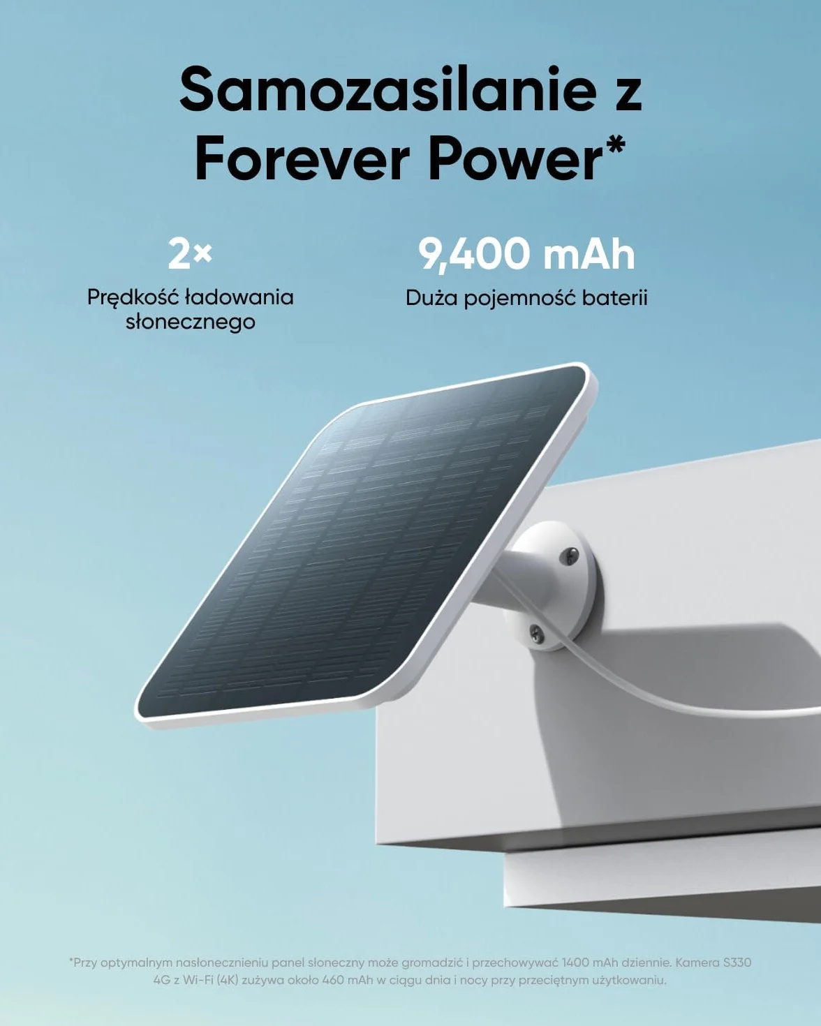 eufy 4G LTE kamera monitoringowa 4K UHD bezprzewodowa z panelem słonecznym śledzenie AI odnowiona