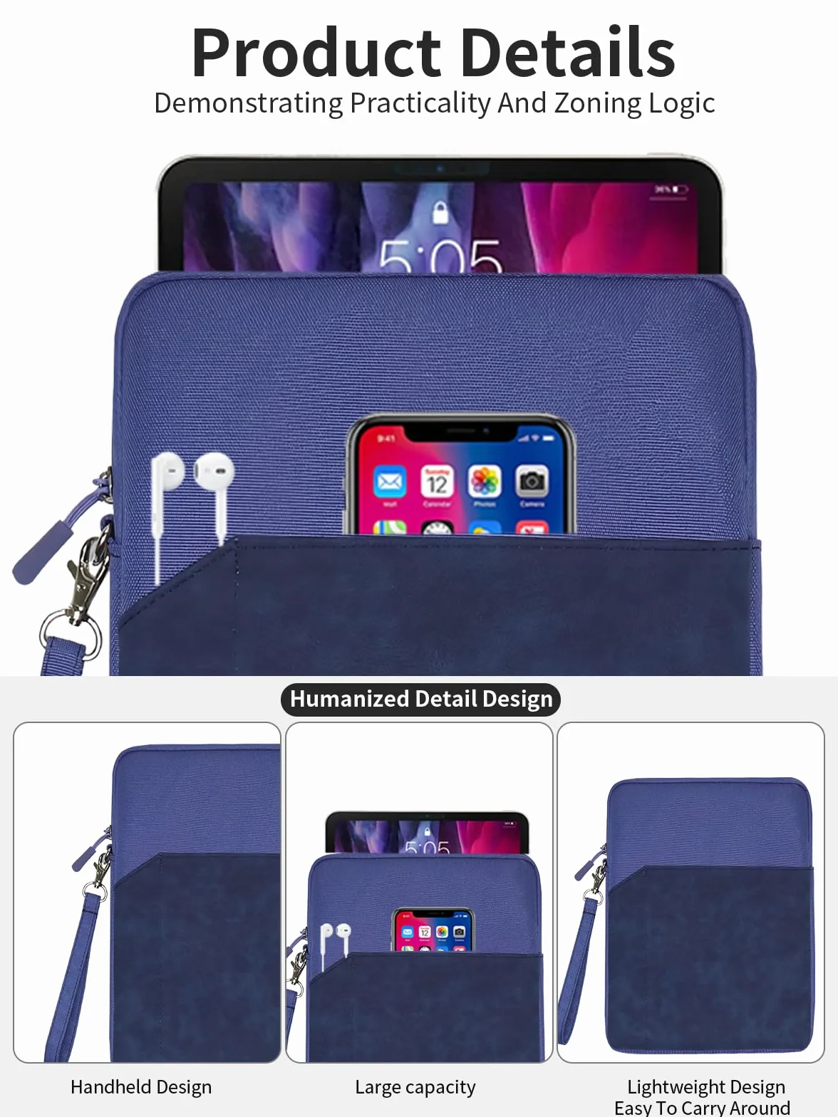 XPPen Magic Note Pad Etui 10,9 cala wodoodporne niebieskie