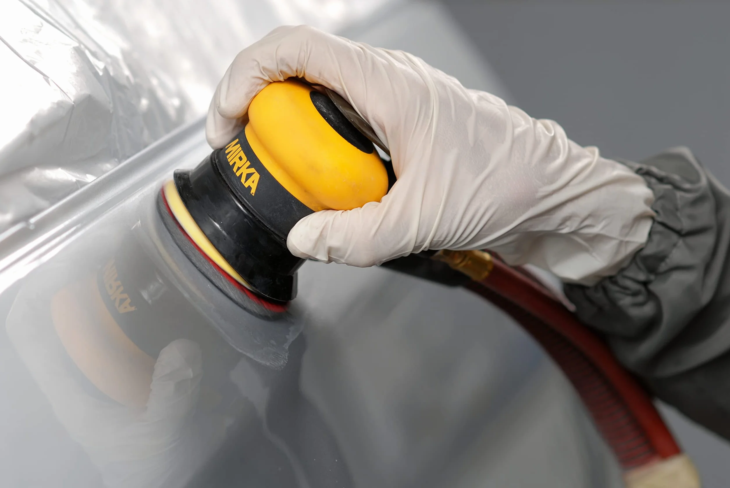 Mirka Abralon ściernica polerska 77 mm rzep 1000 ziarno | Polerska ściernica Mirka Abralon 77 mm z ziarnem 1000 do lakieru drewna plastiku z rzepem łatwa wymiana