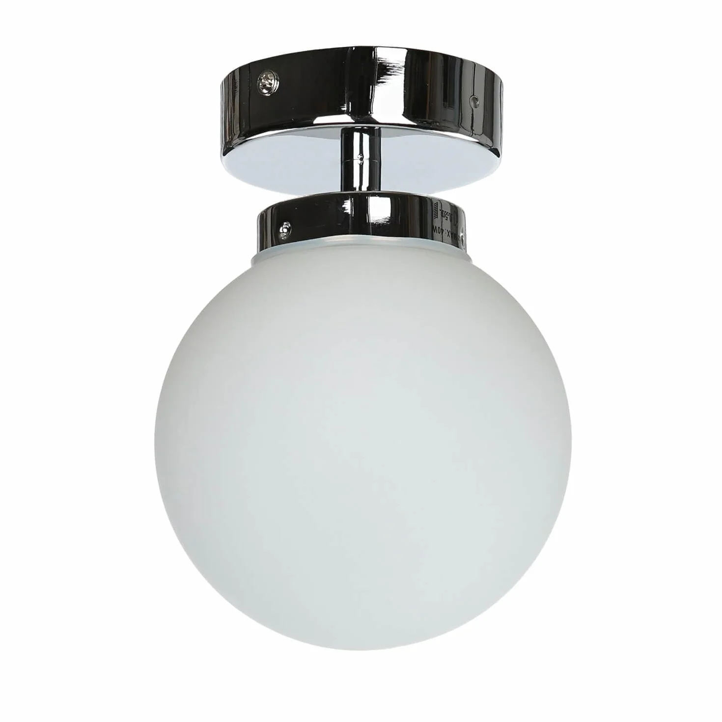 Lampa sufitowa łazienkowa kula metalowa szkło w chromie 1x G9 wymienna łazienka korytarz wewnętrzna lampa sufitowa ponadczasowe oświetlenie kompaktowe