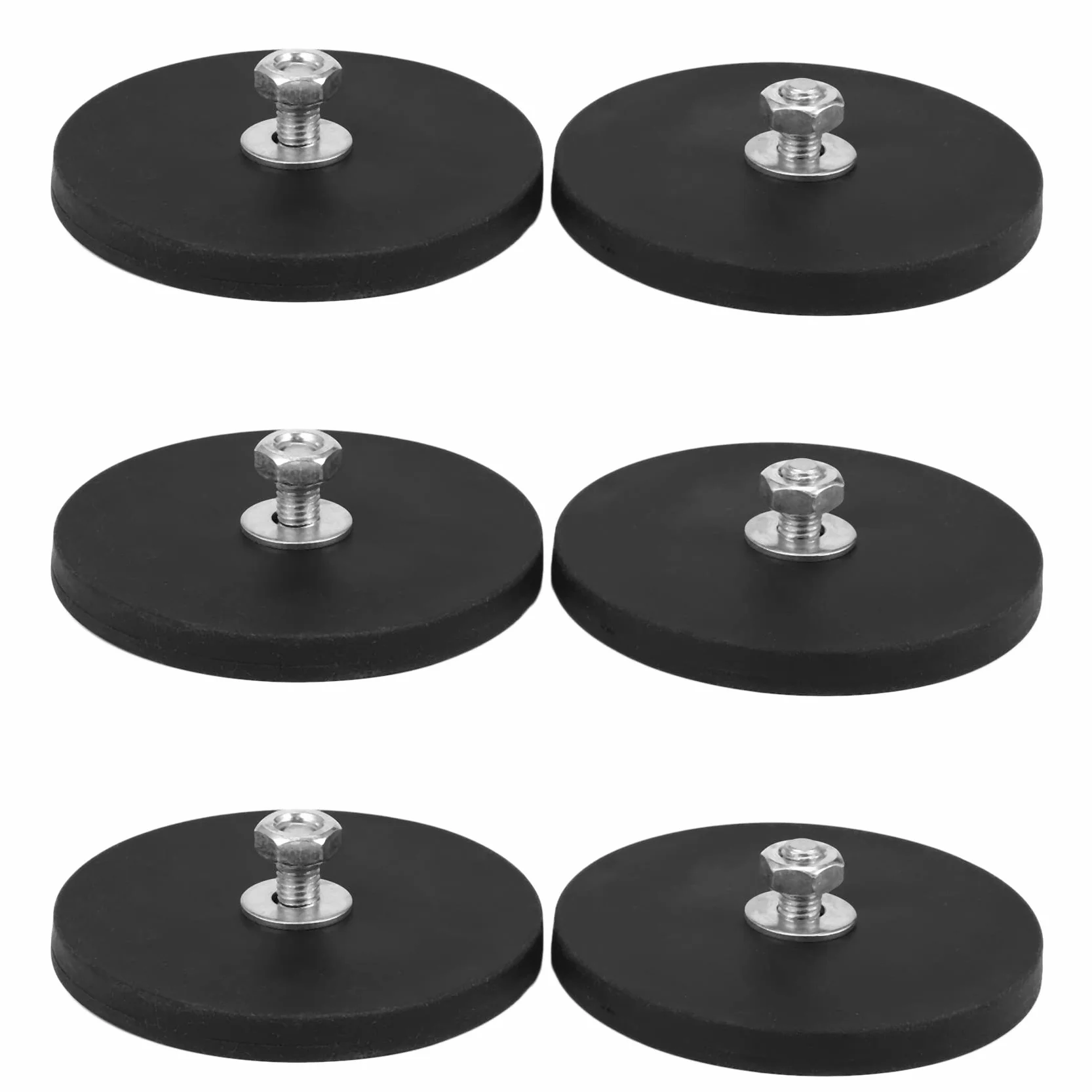 6 sztuk 45 kg neodymowej tarczy magnetycznej D88 x 8 mm M8 gwint M8 ochrona LED uchwyt na kamerę samochodową do świateł roboczych na biegu pojazdach lub łodziach