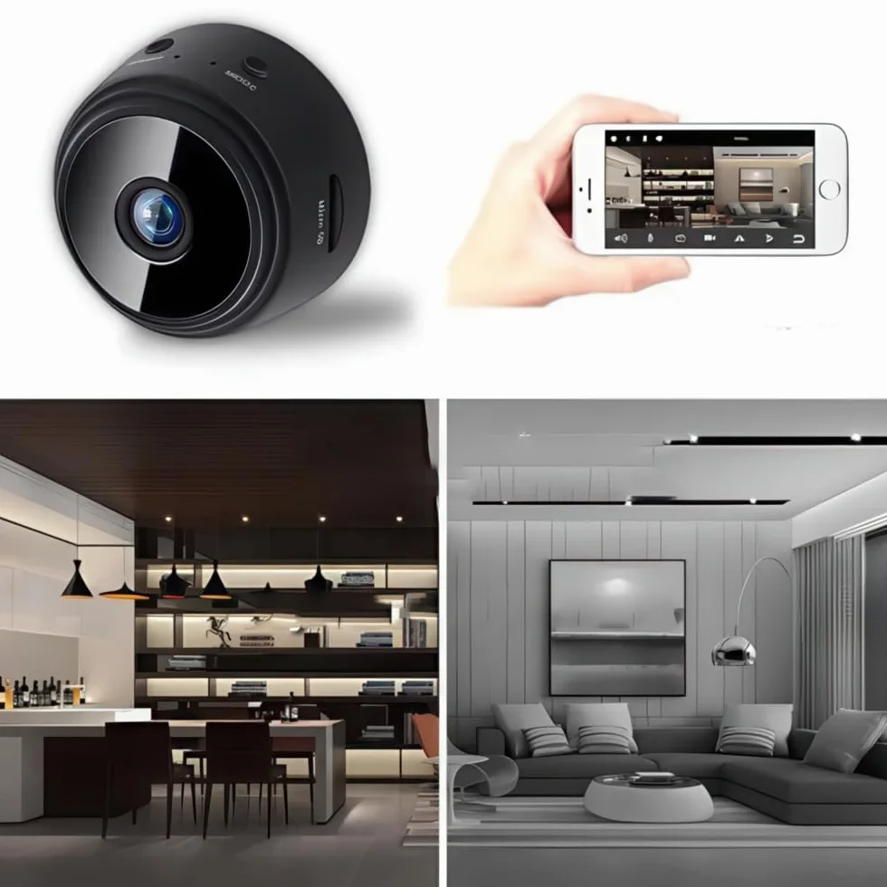 Mini kamera Wi-Fi 1080P Full HD z czujnikiem ruchu i trybem nocnym
