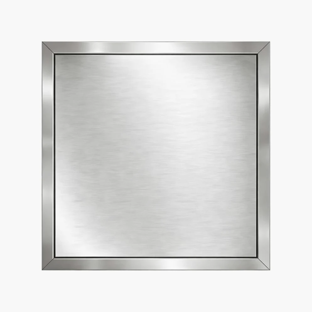 TMALASER Drzwi rewizyjne metalowe 70 x 80 cm stal nierdzewna – klapa rewizyjna Inox 700 x 800 mm push to open/Klick-Klack - drzwi inspekcyjne do ścian karton-gips
