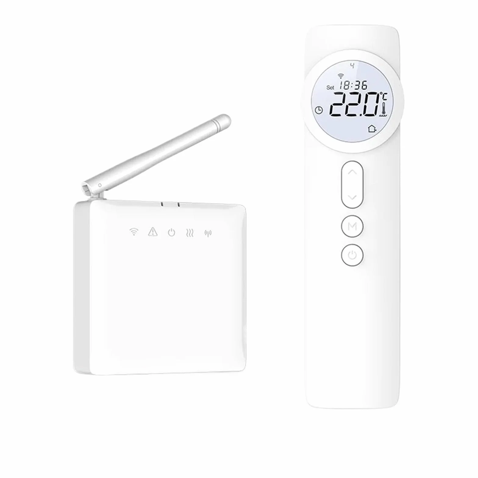 Bezprzewodowy Cyfrowy Termostat WiFi Smart Home Tuya Z Baterią, Termostatem Do Podgrzewania Wody, Kotłem Gazowym I Siłownikiem OszczęDza Energię I Koszty Ogrzewania(RF433 Thermostat Set)