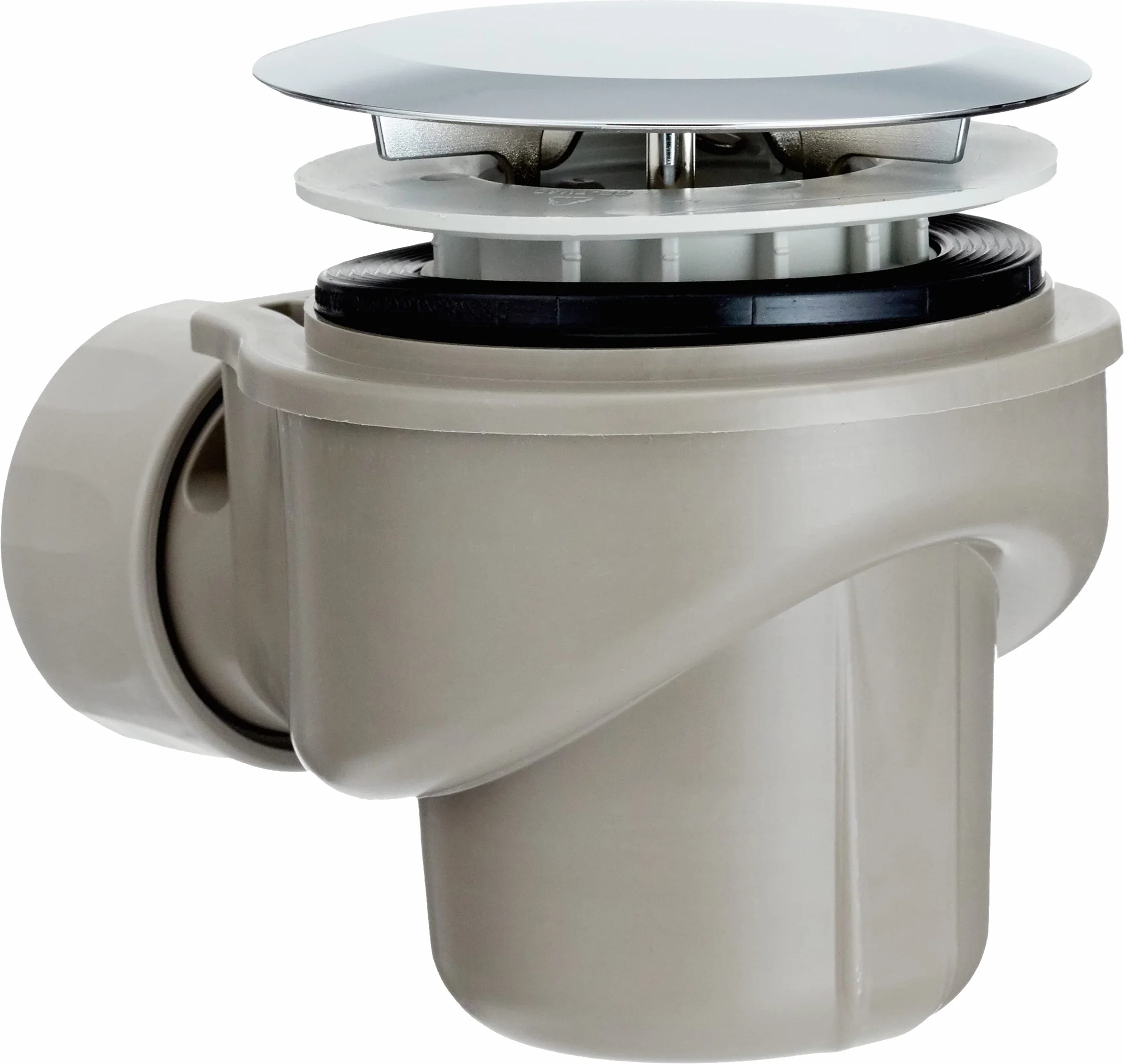 Geberit D62 syfon do brodzika prysznicowego, z pokrywą odpływową: średnia 40 mm, chromowany błyszczący, 150.689.21.1
